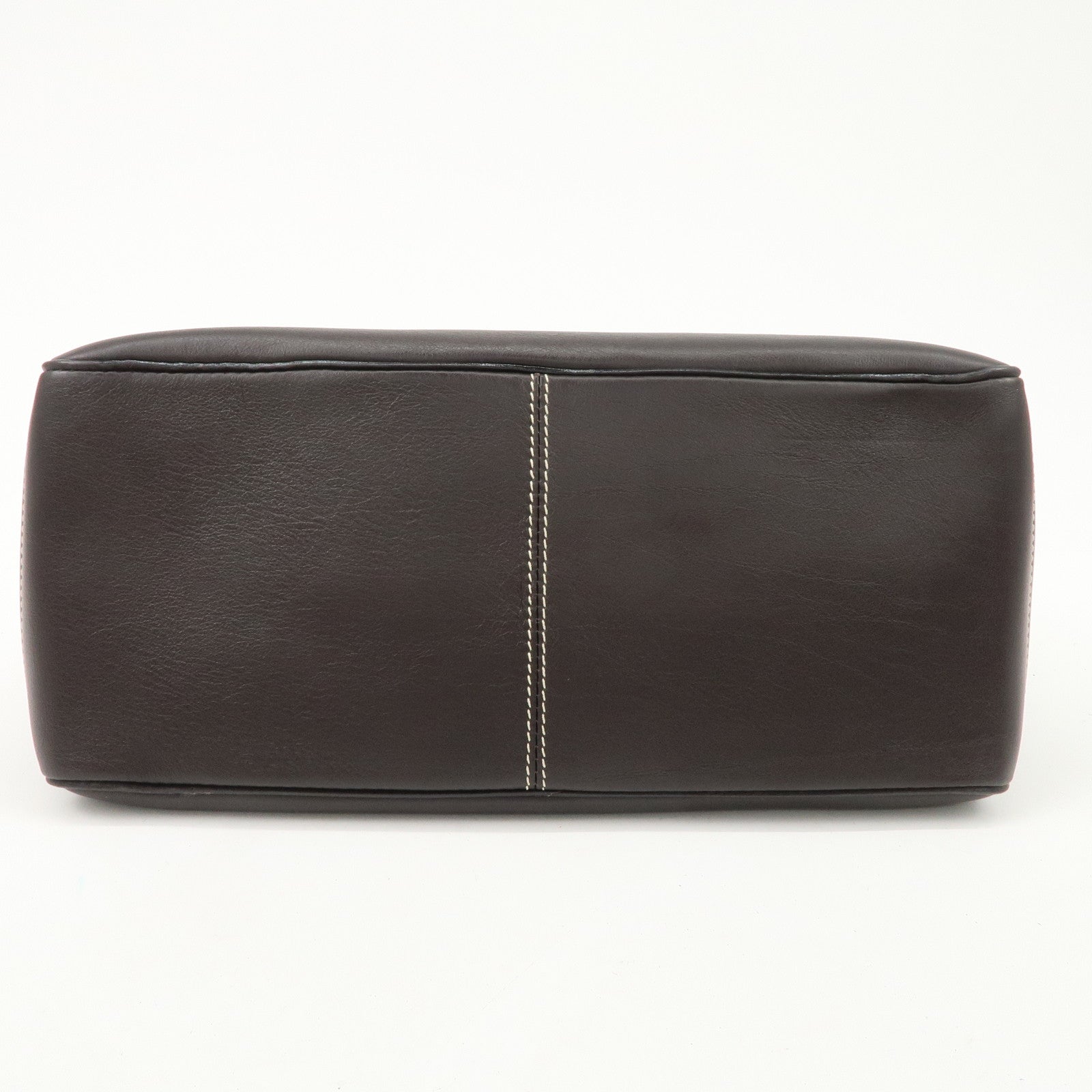 CELINE Leather Boogie Bag Hand Bag Brown Silver HDW CE00/23 Used