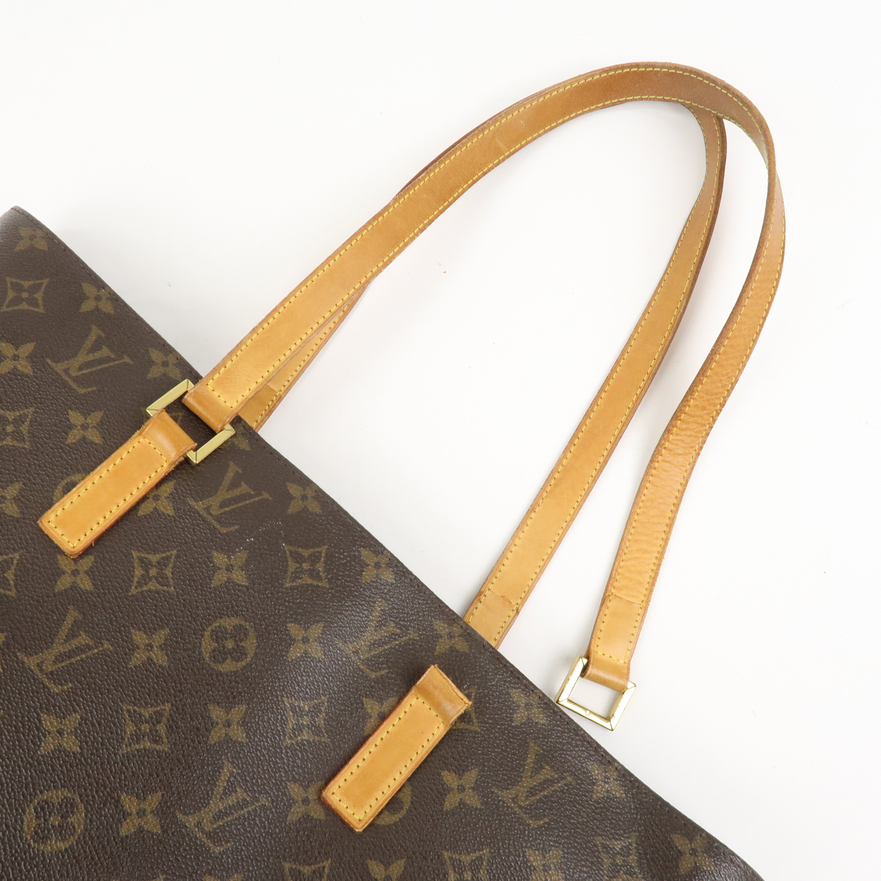 Louis Vuitton Monogram Luco Tote Bag Hand Bag Brown M51155 Used