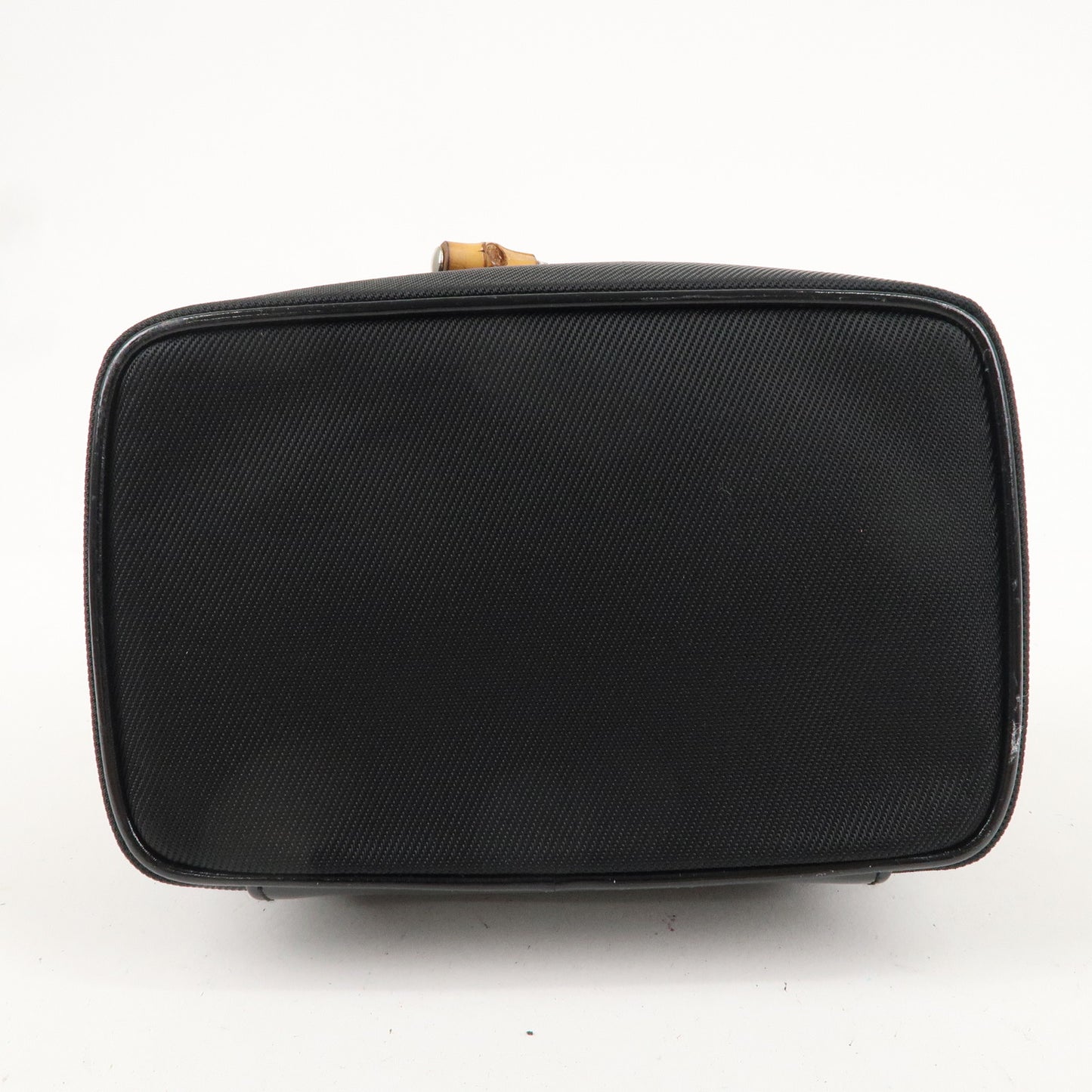 GUCCI Bamboo Nylon Leather Vanity Case Black 032.1956.0151