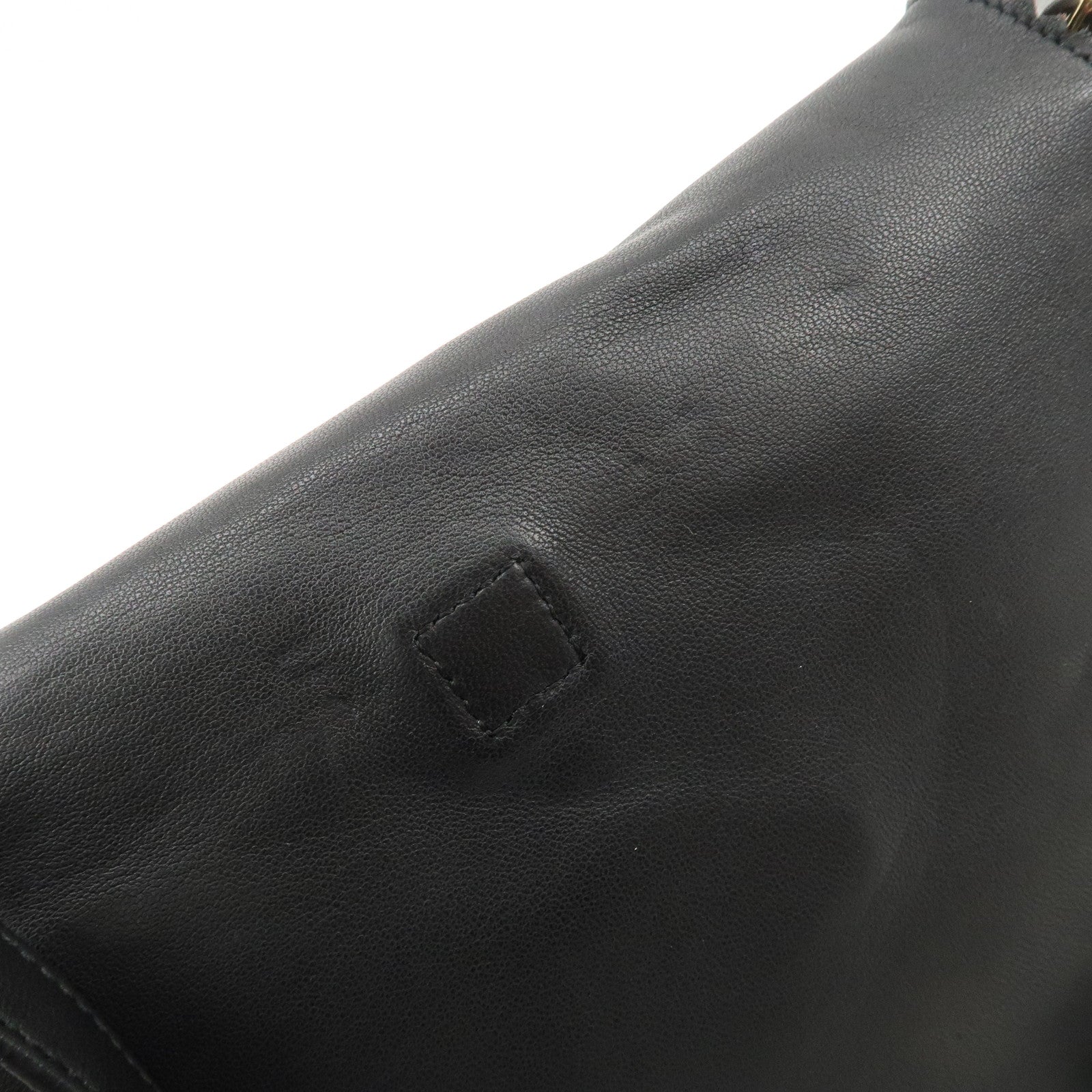 LOEWE Anagram Leather Tassel 2Way Shoulder Bag  Black 315.82.E29 Used