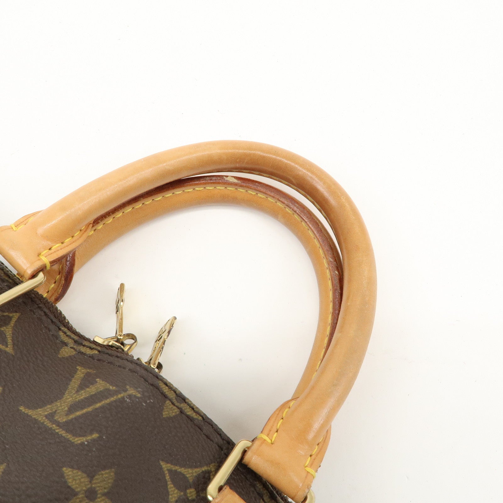 Louis Vuitton Monogram Alma Hand Bag Brown M51130 Used