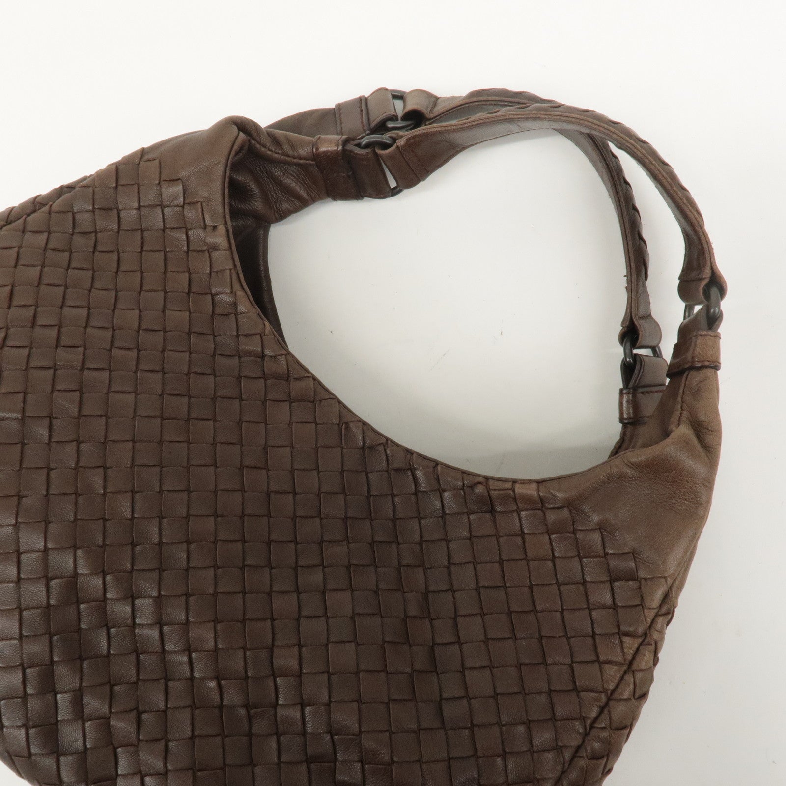 BOTTEGA VENETA Intrecciato Campana Medium Shoulder Bag 125787