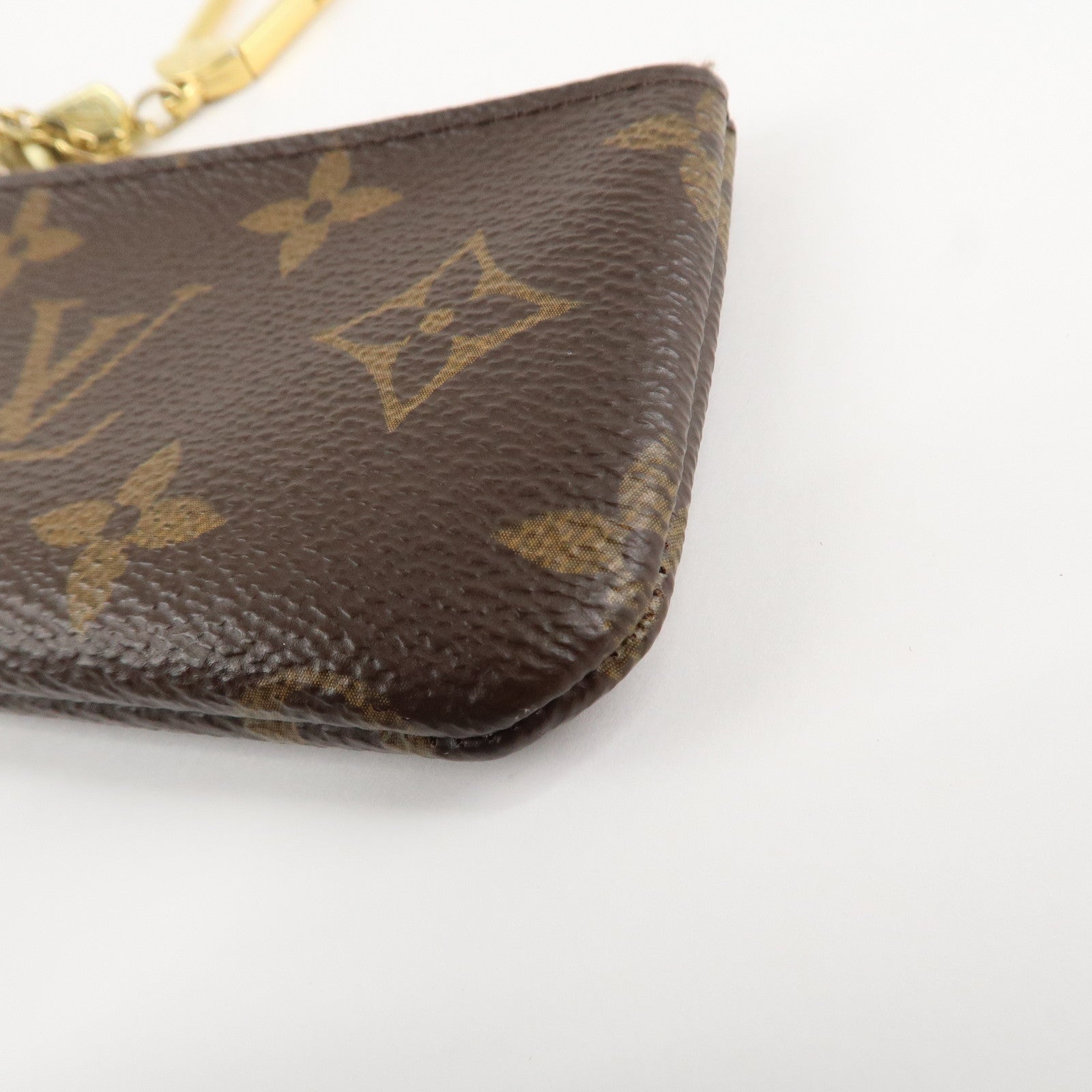 Louis Vuitton Monogram Pochette Cles Coin Case Key Case  M62650 Used