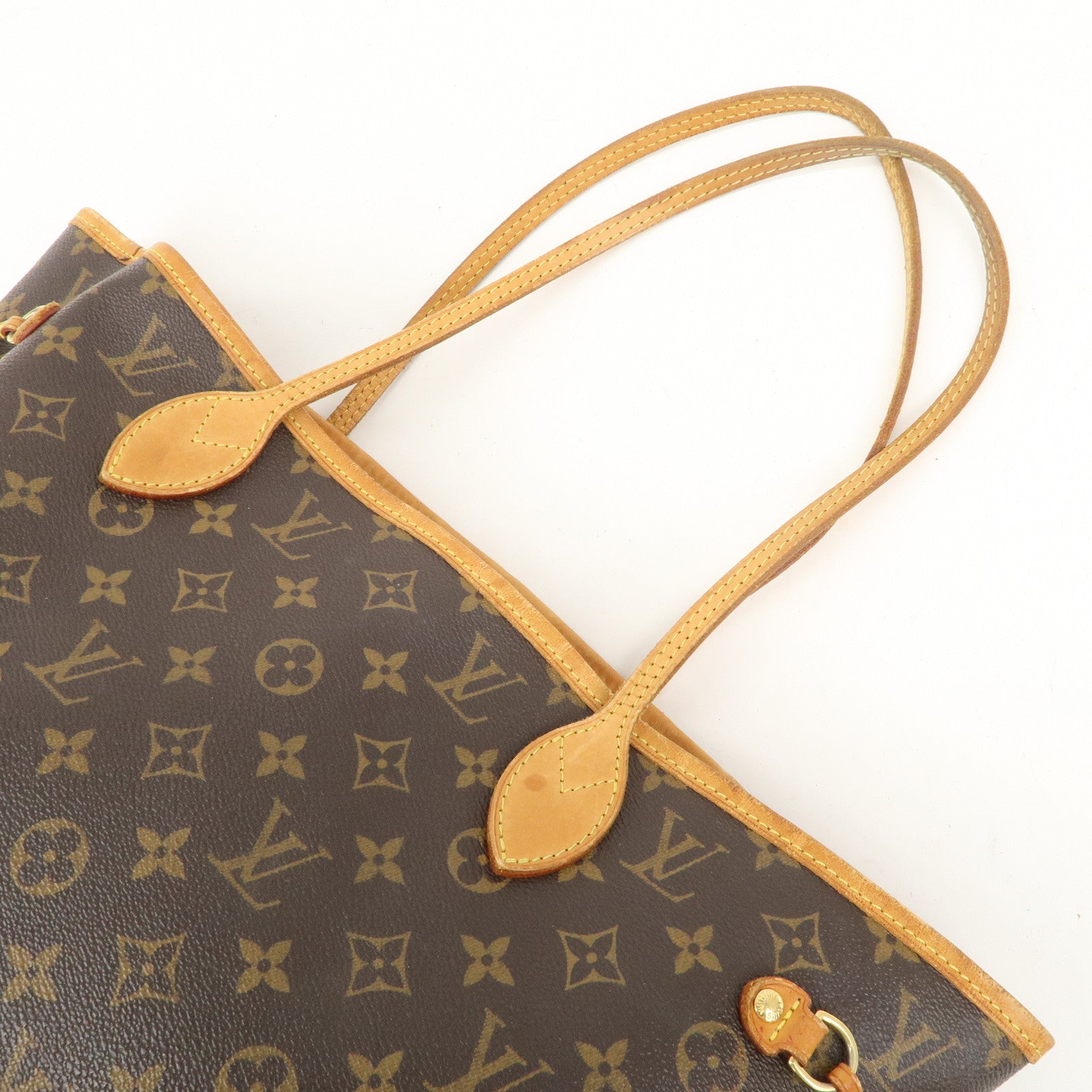 Louis Vuitton Monogram Neverfull MM Tote Bag Brown M40156 Used