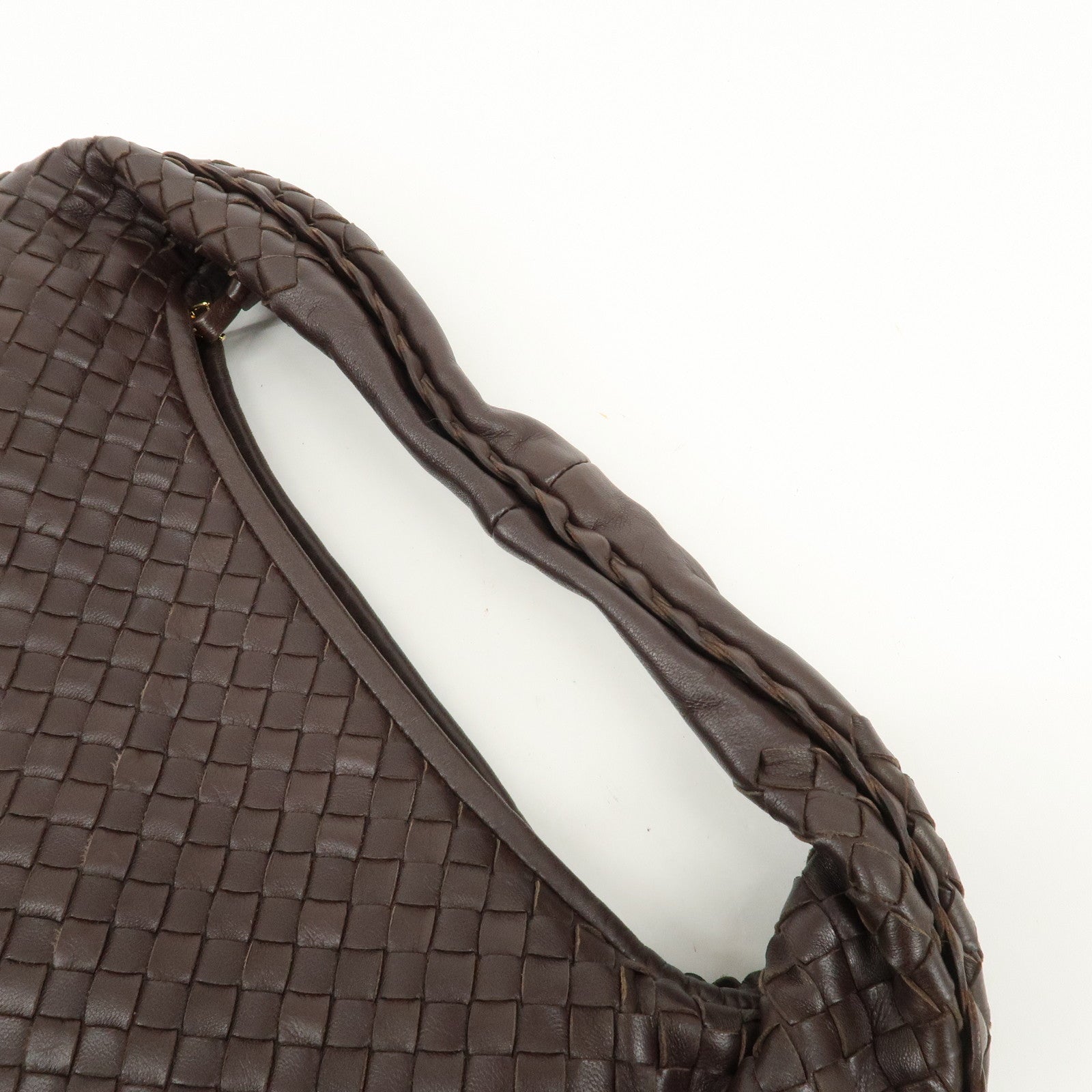 BOTTEGA VENETA Hobo Intrecciato Leather Shoulder Bag 115653