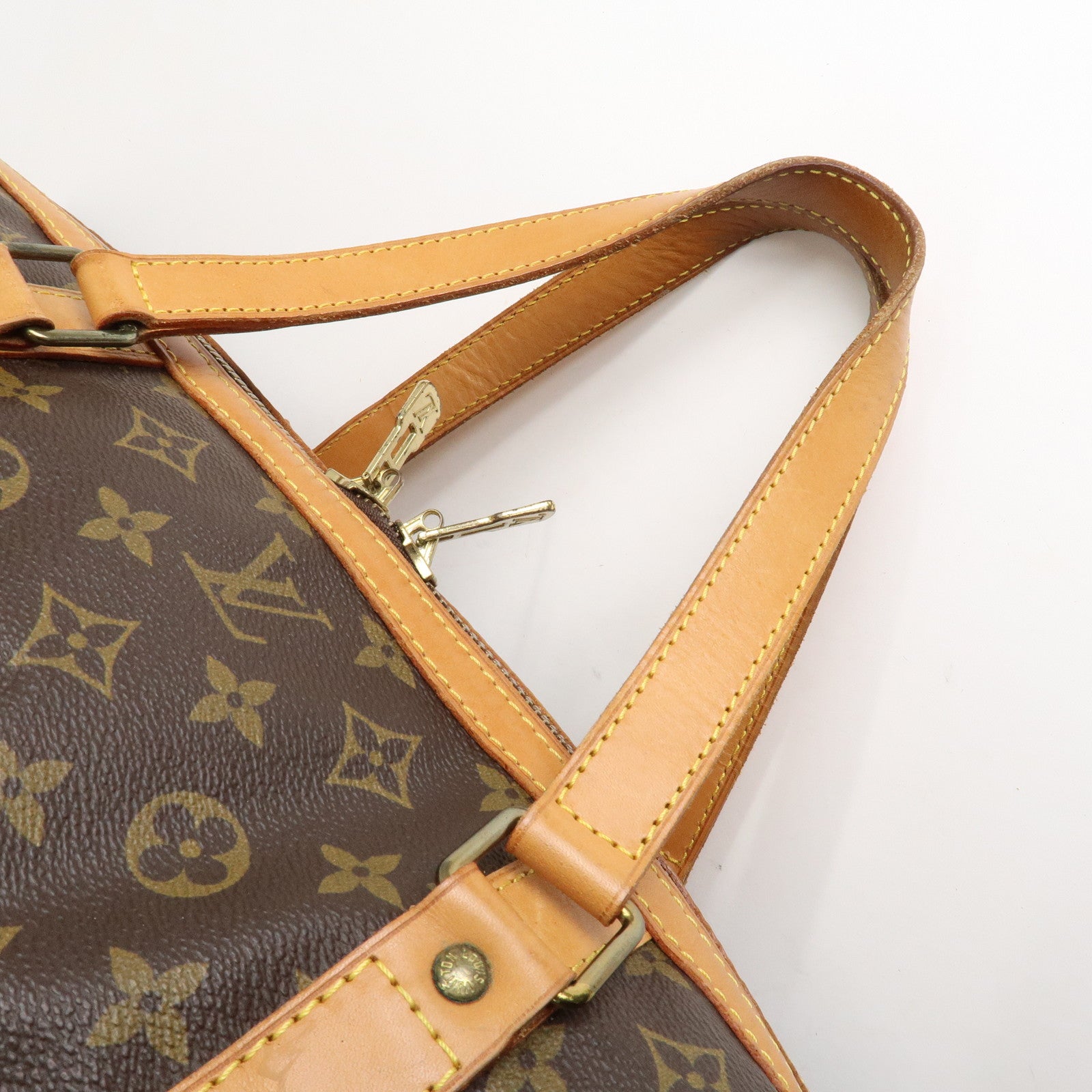 Louis Vuitton Monogram Sac Souple 55 Boston Bag Brown M41622