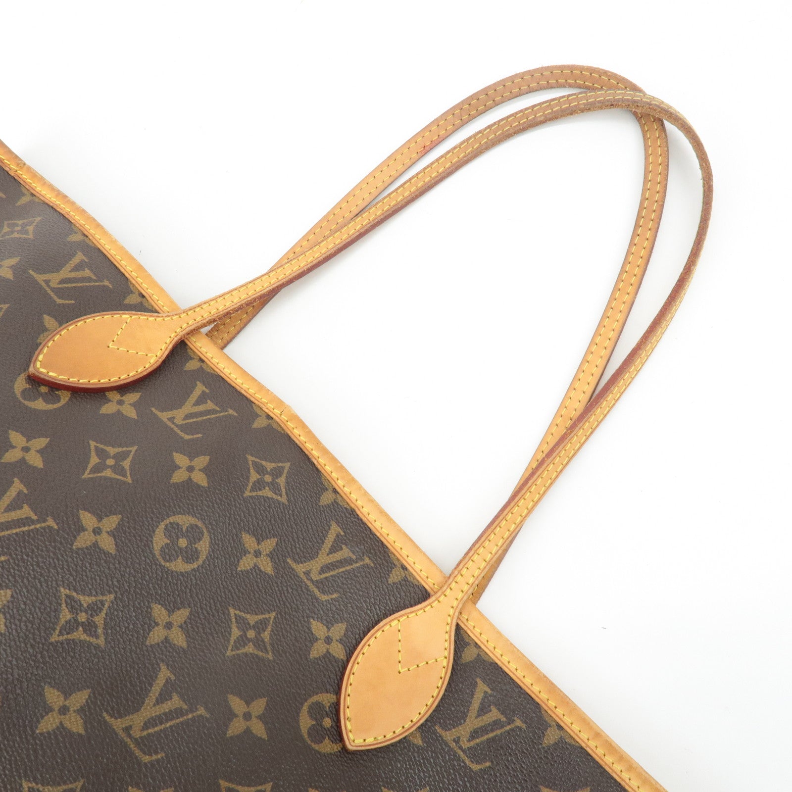 Louis Vuitton Monogram Neverfull MM Tote Bag Brown M40156