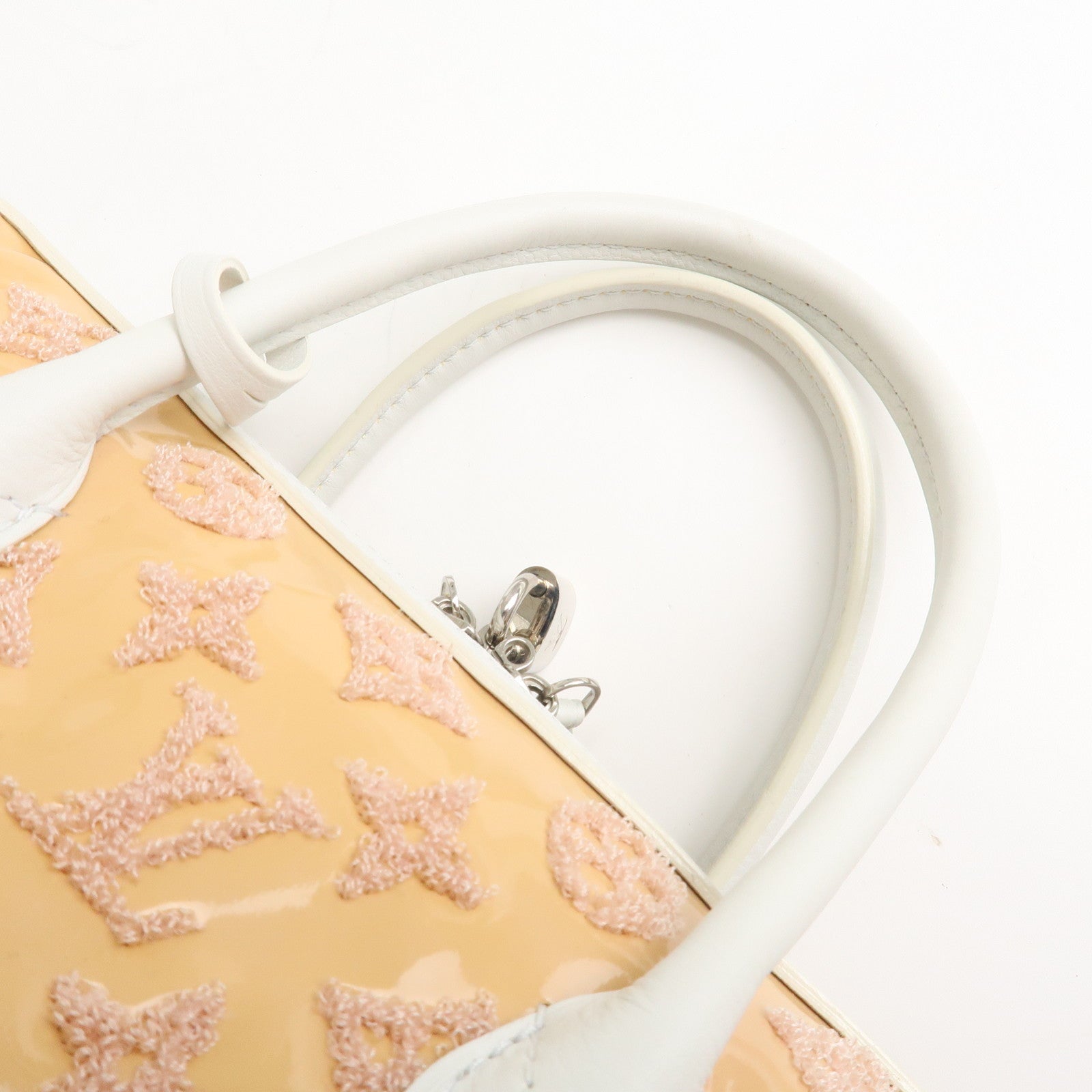 Louis Vuitton Monogram Booklet Speedy Round Hand Bag Rose M40704 Used