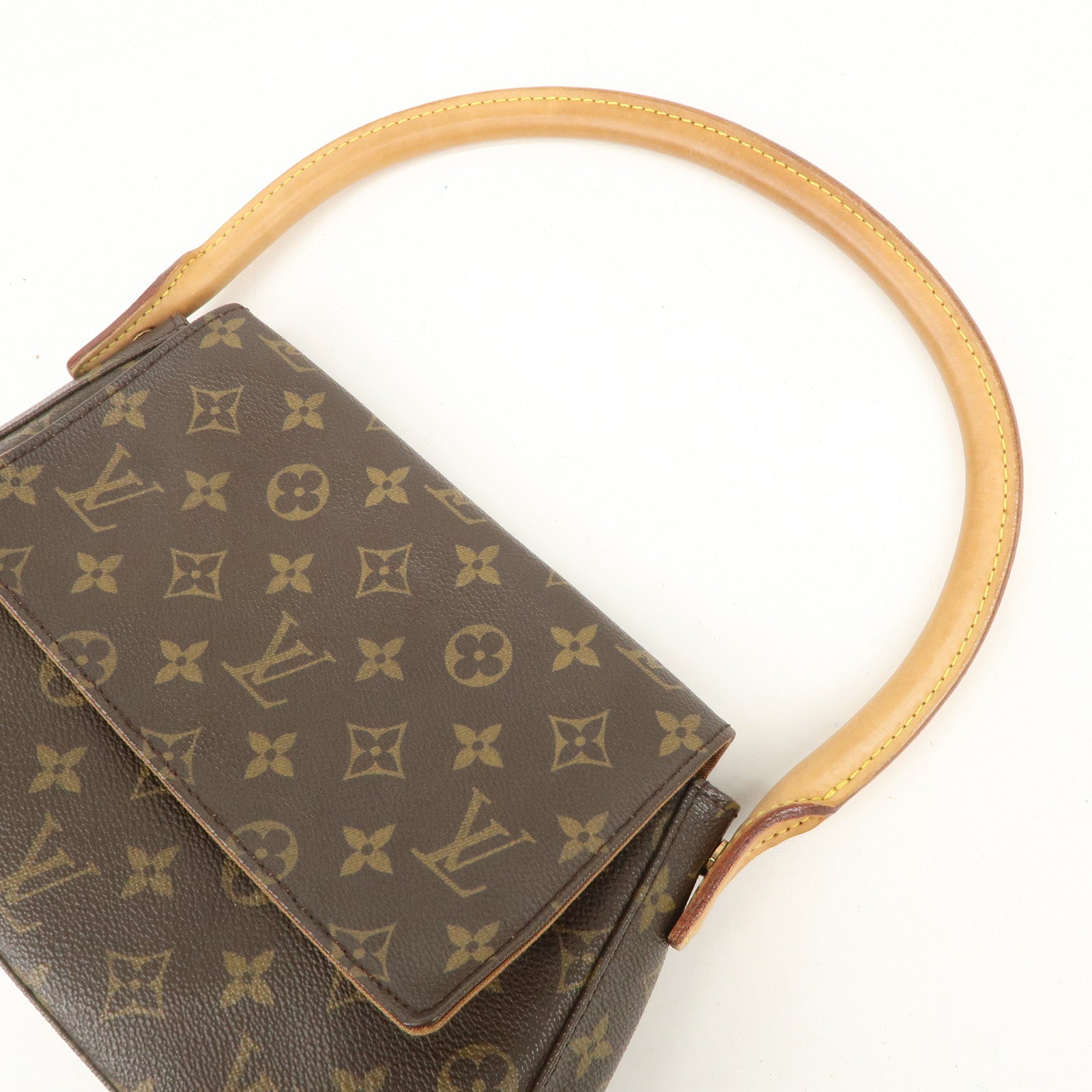 Louis Vuitton Monogram Mini Looping Shoulder Bag Hand Bag M51147 Used