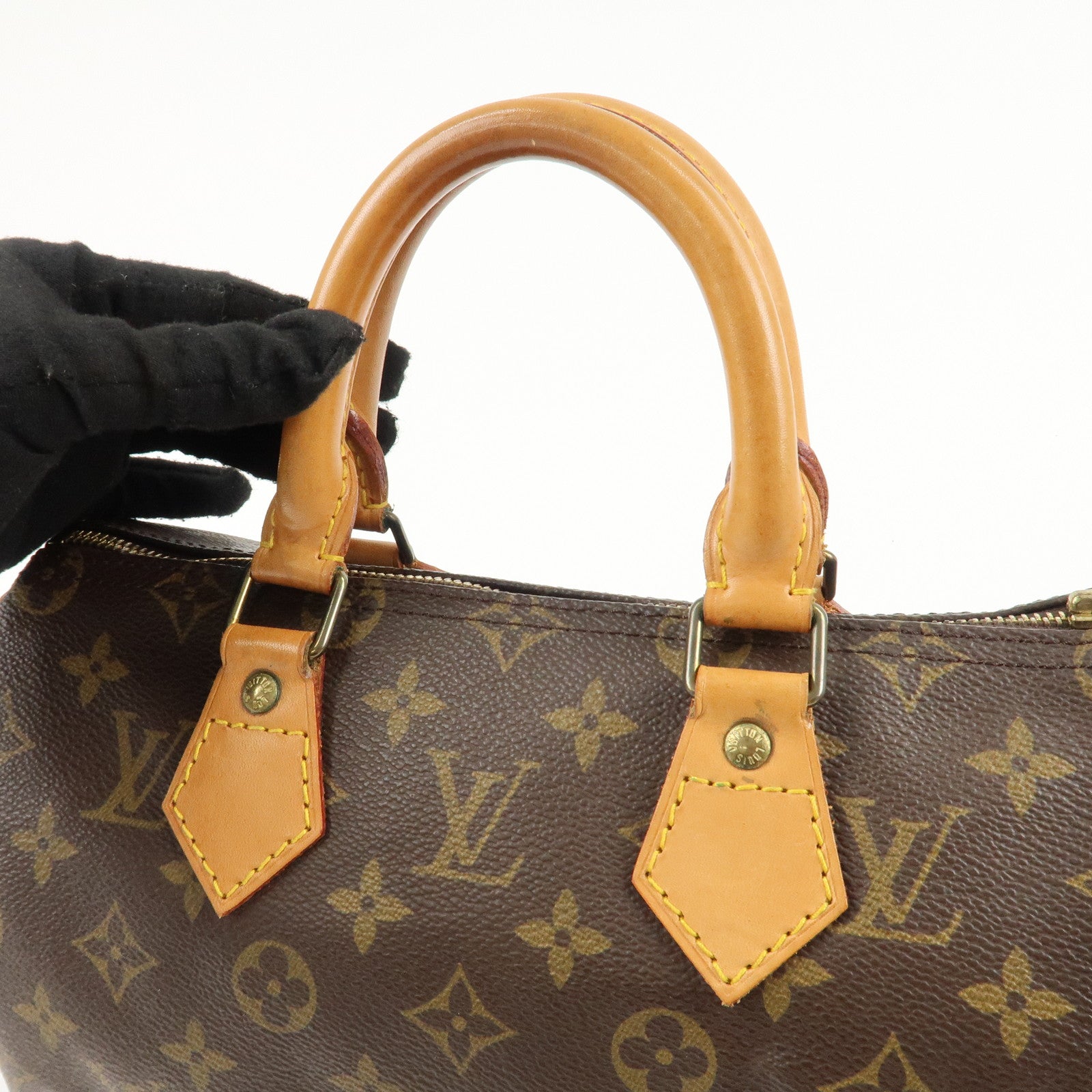 Louis Vuitton Monogram Speedy 25 Hand Bag Boston Bag M41528