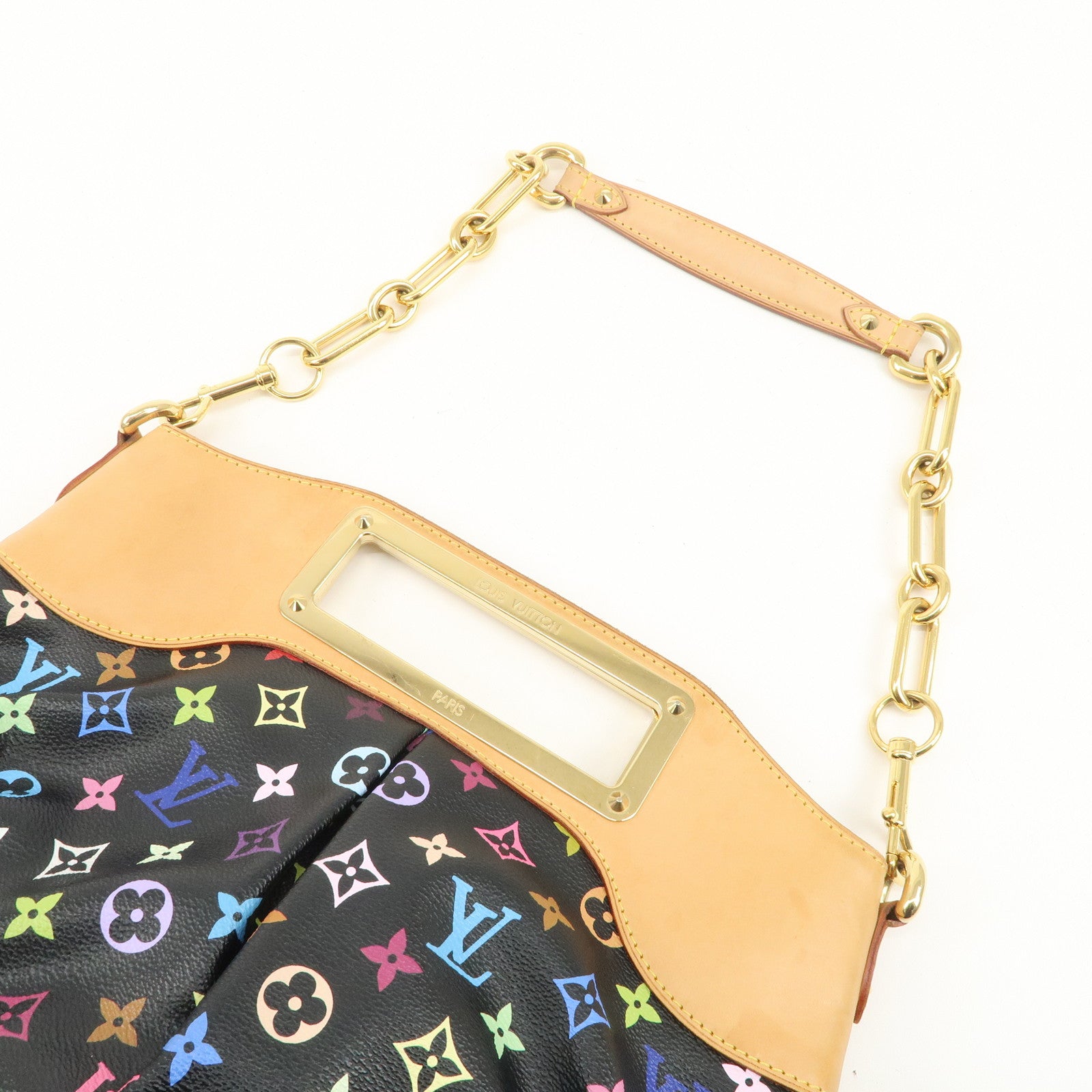 Louis Vuitton Monogram Multi Color Judy MM 2Way Bag Noir M40256 Used