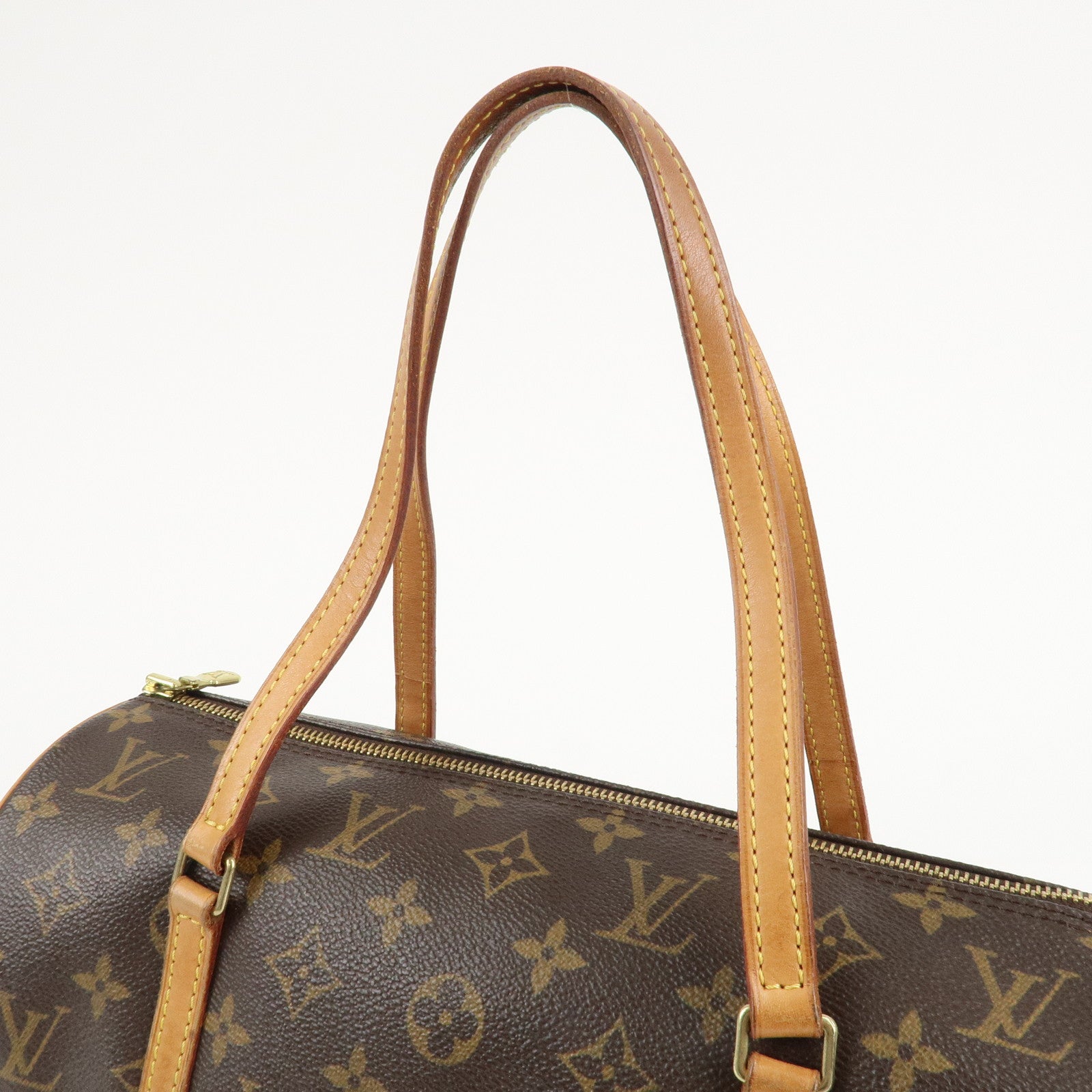 Louis Vuitton Monogram Papillon 30 Hand Bag Brown M51385