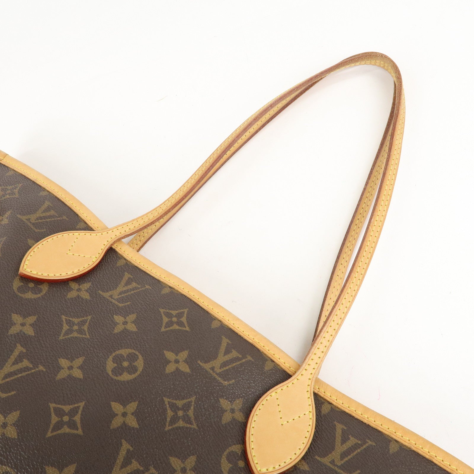 Louis Vuitton Monogram Neverfull MM Tote Bag Brown M40156