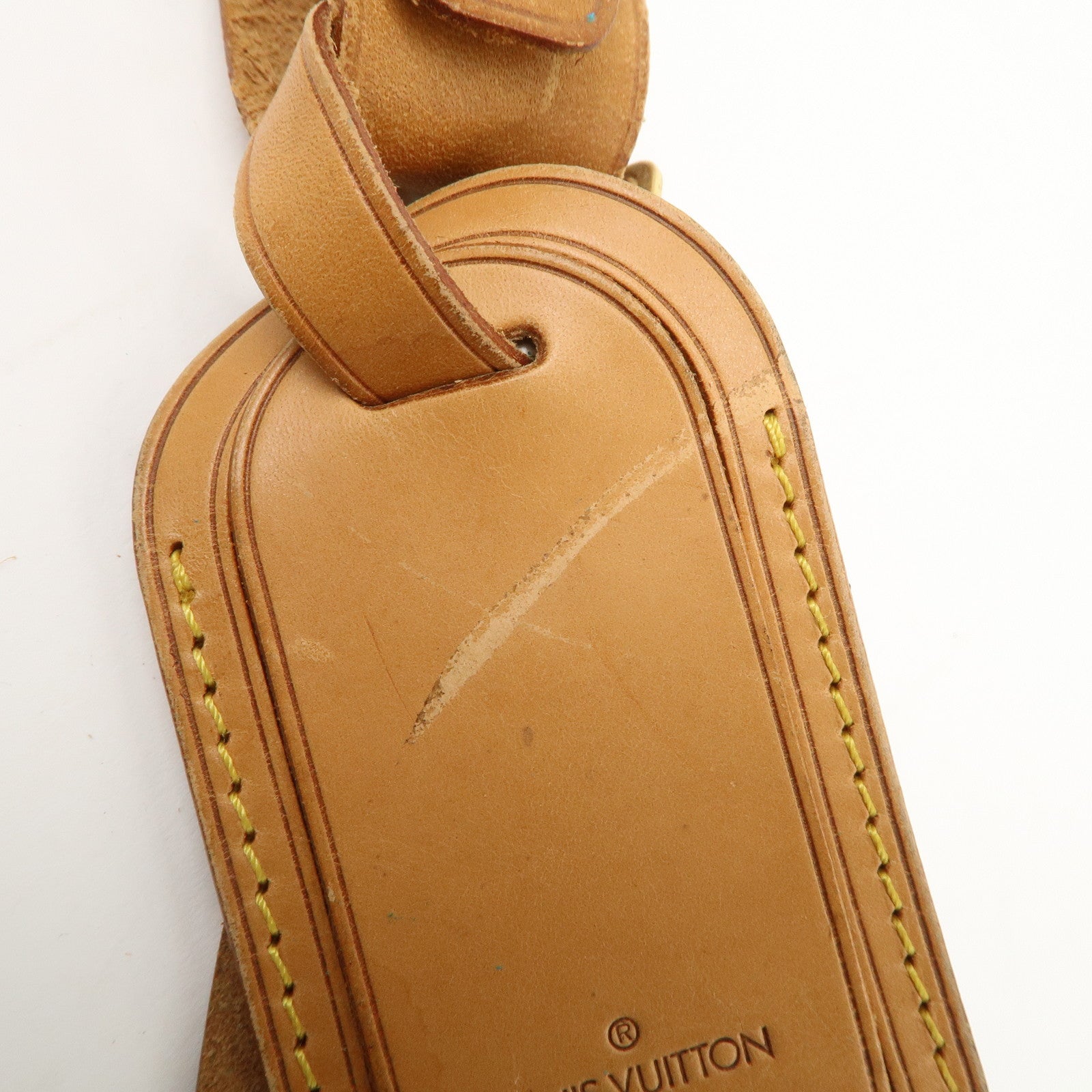 Louis Vuitton Set of 20 Leather Name Tag & Poignet Natural Used