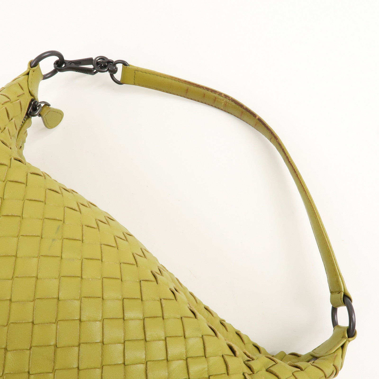 BOTTEGA VENETA Intrecciato Leather Hand Shoulder Bag Yellow