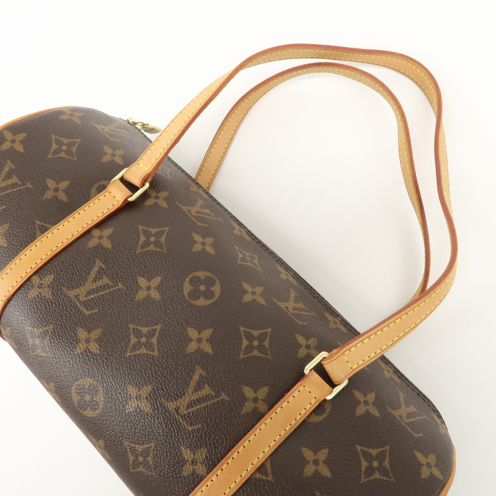 Louis Vuitton Monogram Papillon 30 Hand Bag Brown M51385 Used