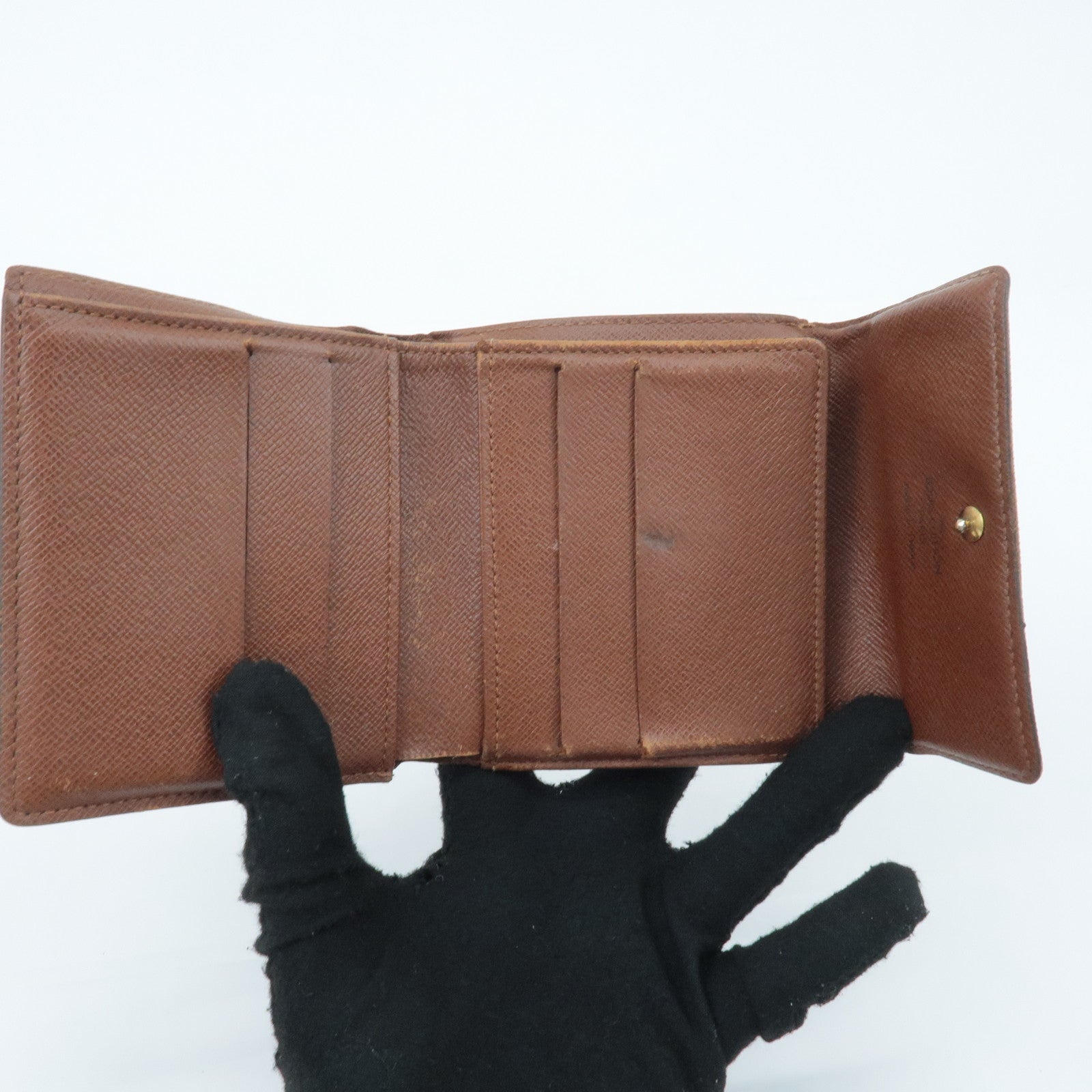 Louis Vuitton Monogram Set of 3 Wallet Brown M61652 M61675 Used