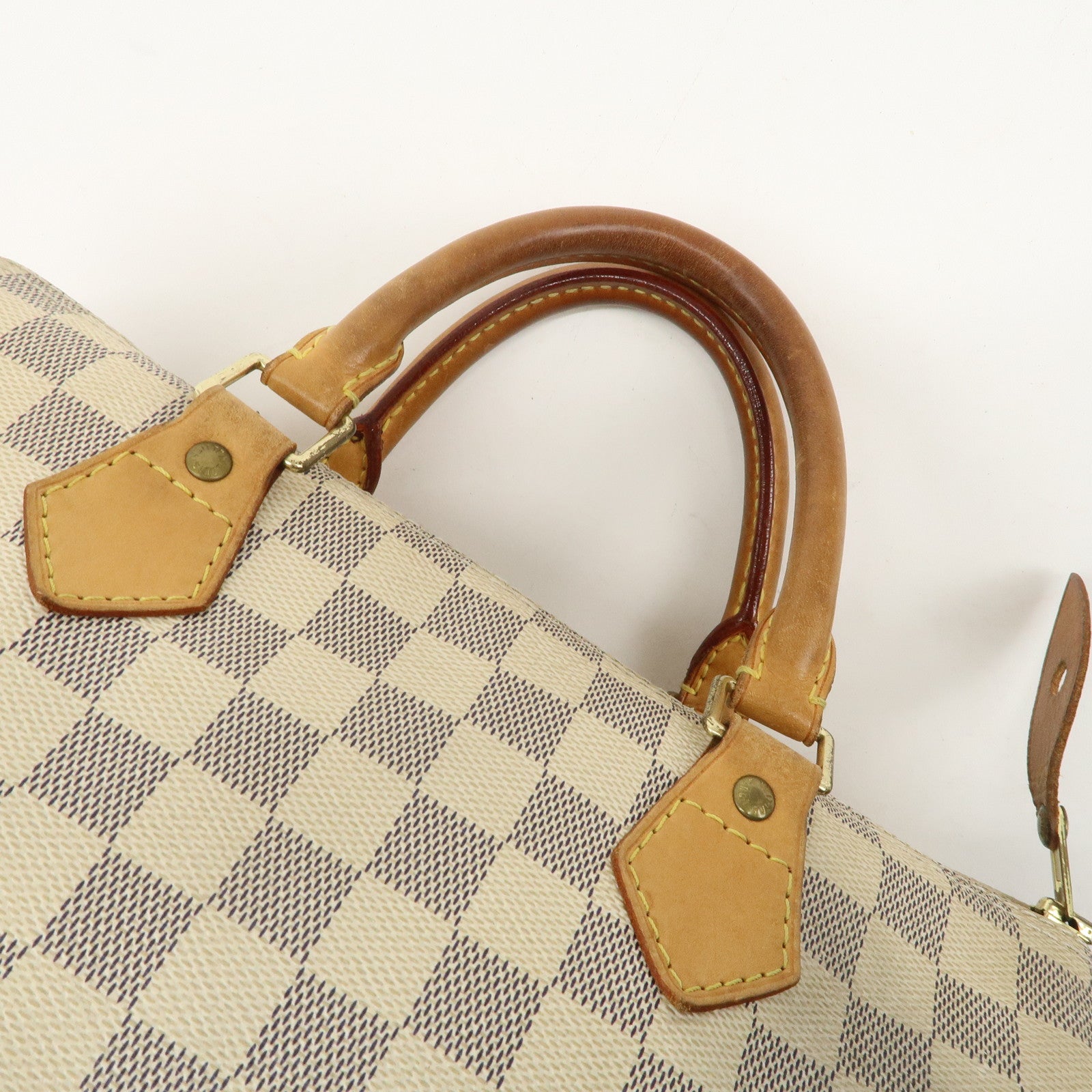 Louis Vuitton Damier Azur Speedy 30 Hand Bag Boston Bag N41533 Used