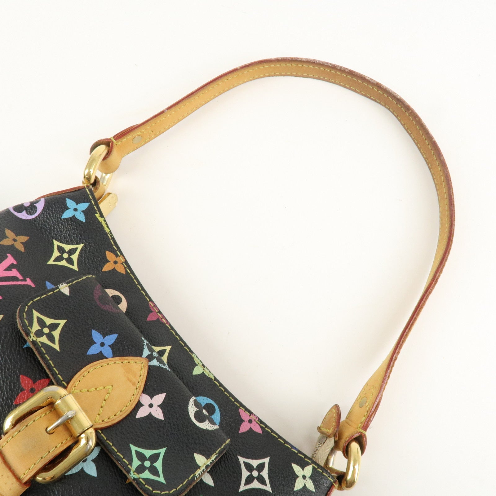 Louis Vuitton Monogram Multicolor Eliza Shoulder Bag M40099 Black Used