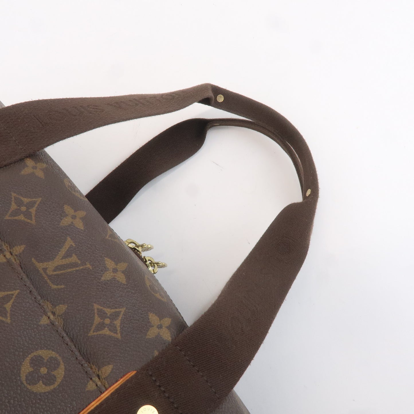 Louis Vuitton Monogram Weekender MM Boston Bag Brown M40476