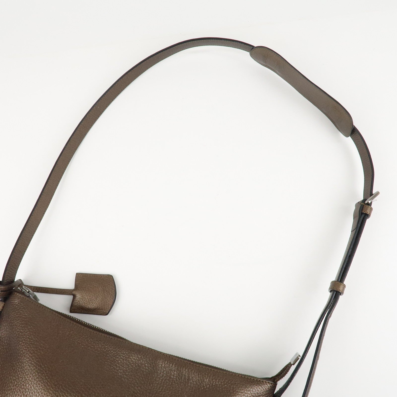 LOEWE Heritage Leather Shoulder Bag Brown *Outlet Used