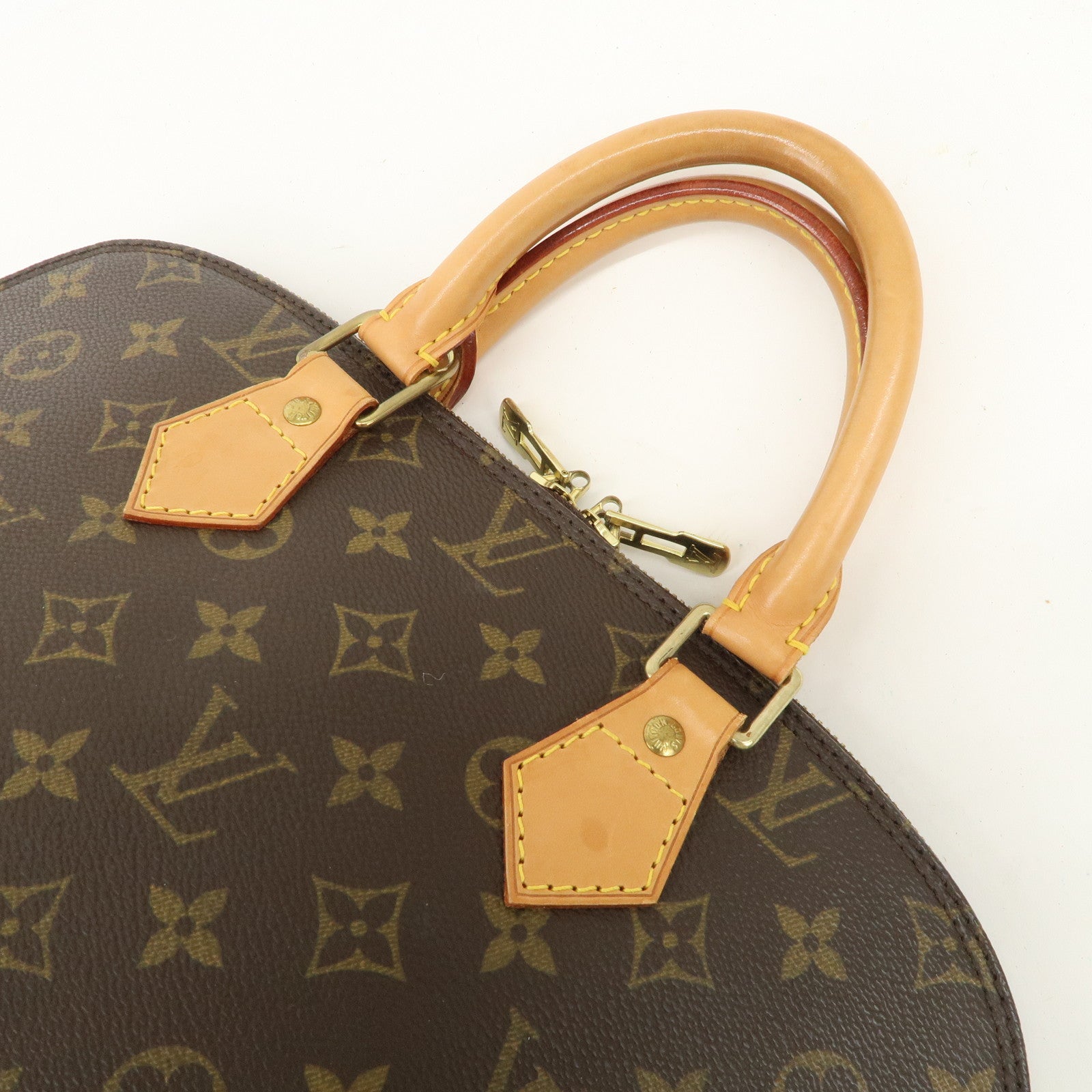 Louis Vuitton Monogram Alma Hand Bag Brown M51130 Used