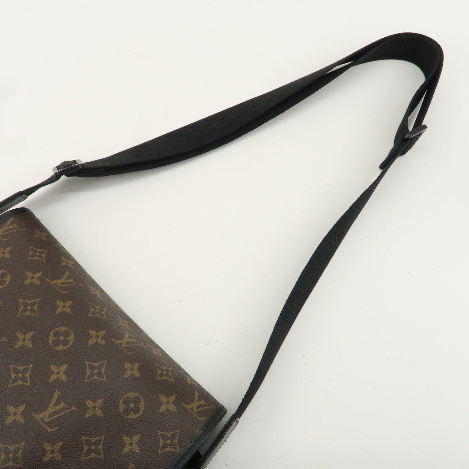 Louis Vuitton Monogram Macassar Bass MM Shoulder Bag M56715