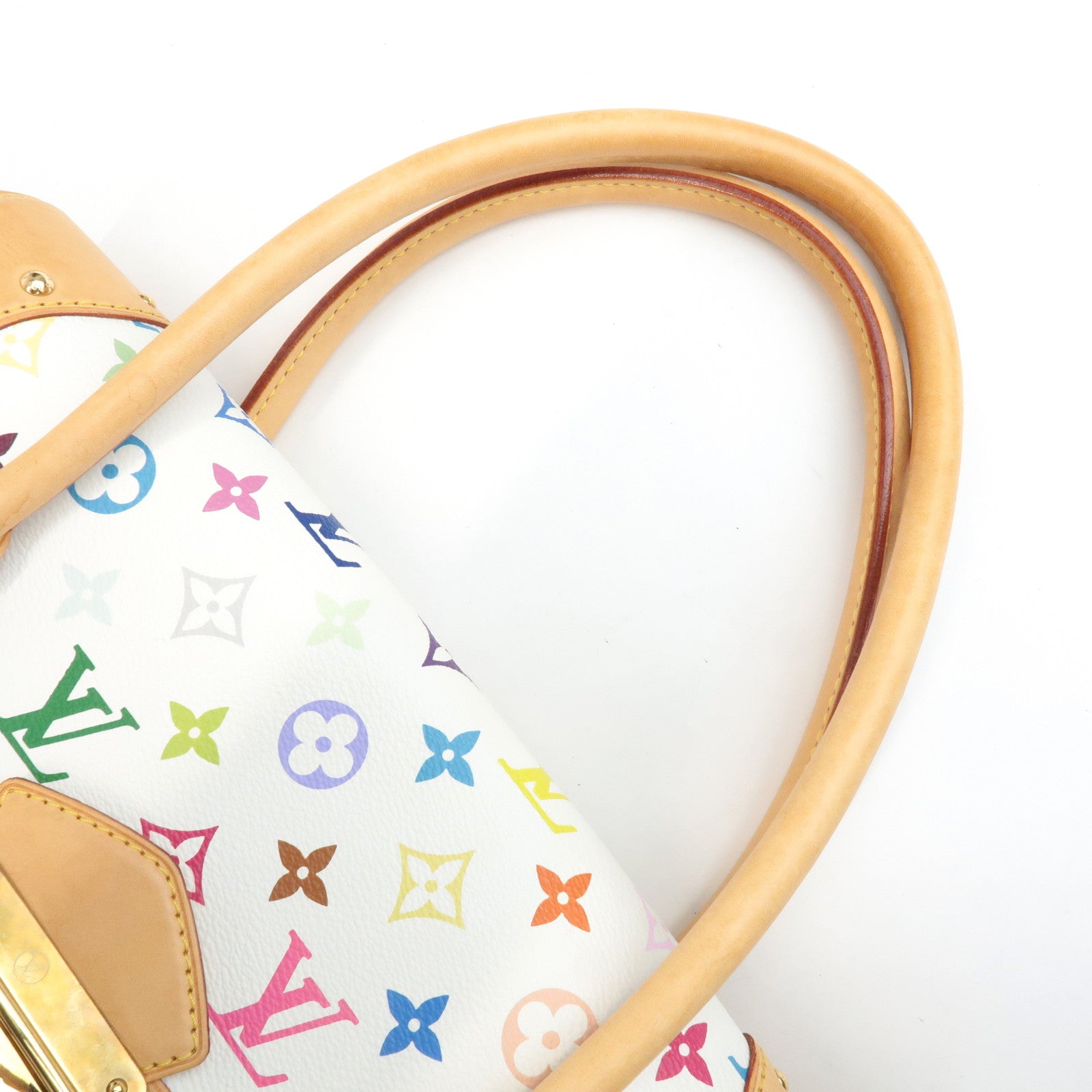 Louis Vuitton Monogram Multicolor Beverly GM Hand Bag Blanc M40201 Used