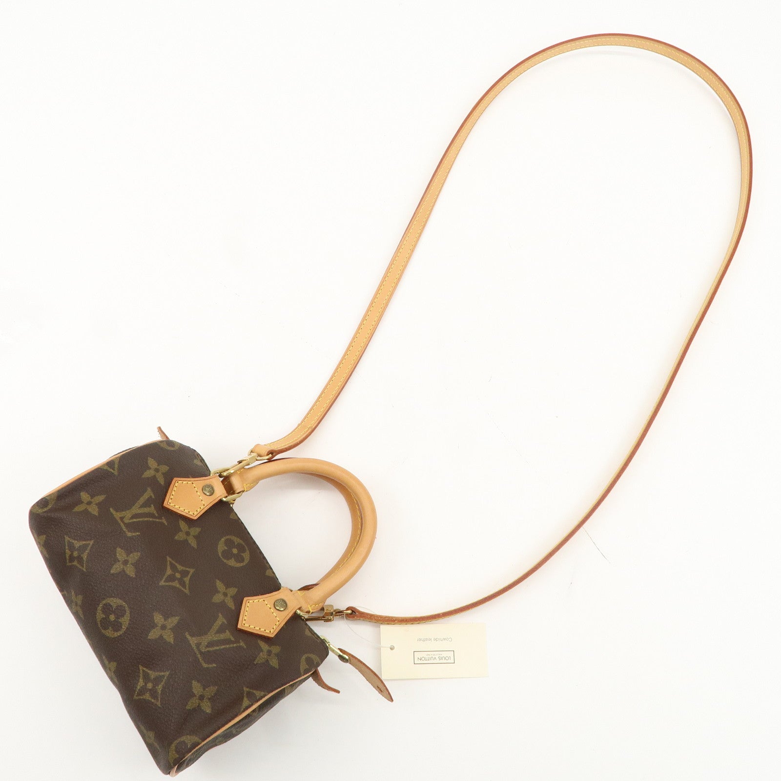 Louis Vuitton Monogram Mini Speedy & Strap M41534 J00145 Used