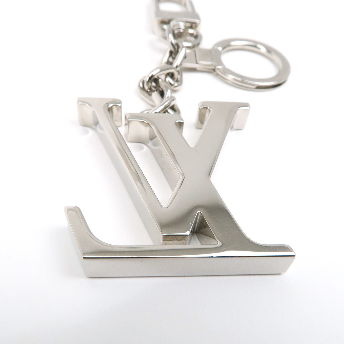 Louis Vuitton Porte Cles Initial LV Bag Charm Silver M65071