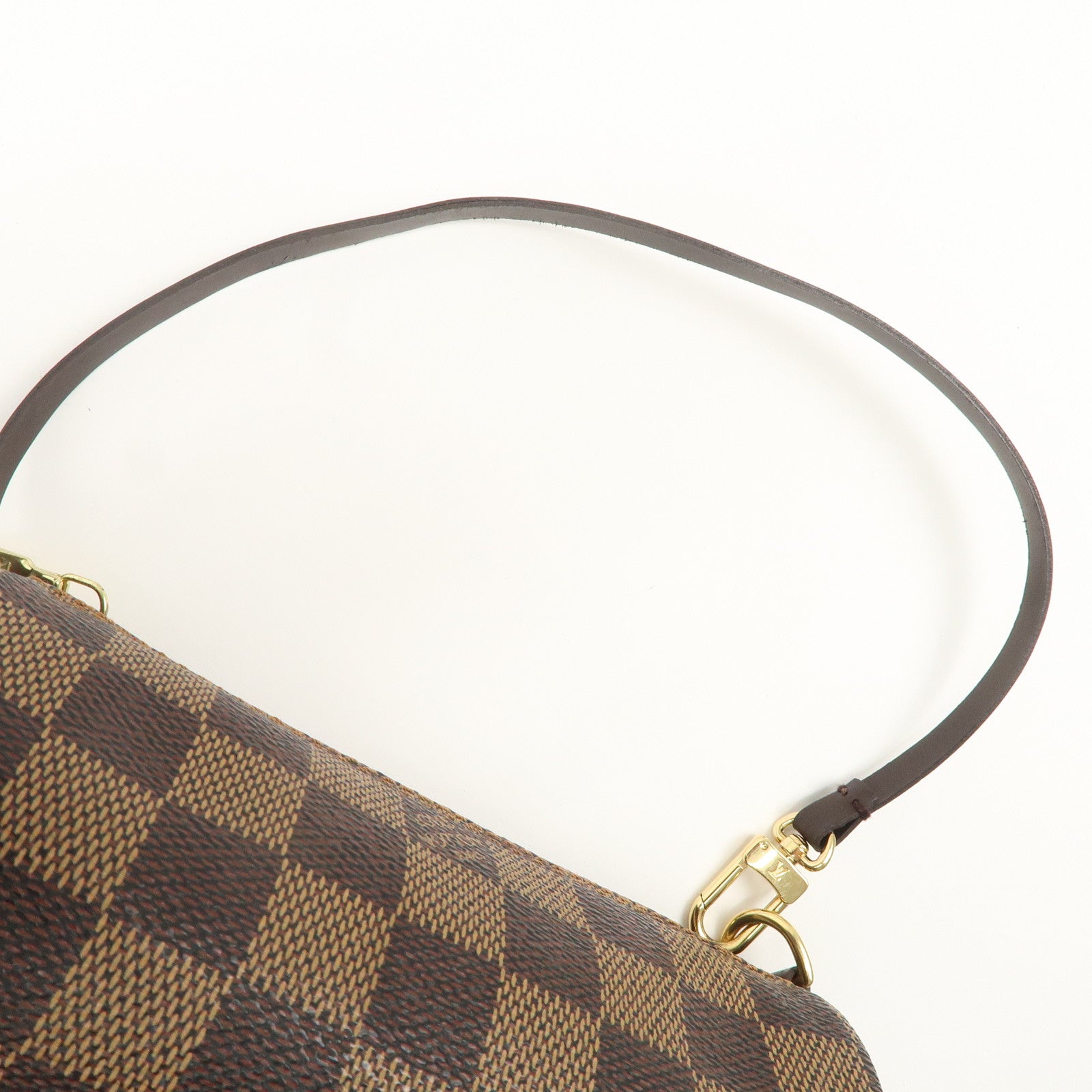 Louis Vuitton Damier Mini Pouch for Papillon Bag Brown Used