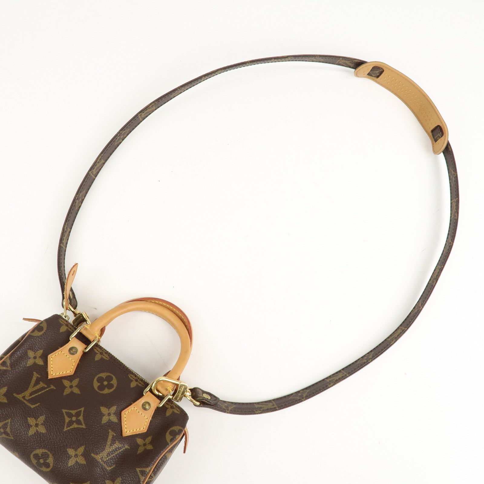 Louis Vuitton Monogram Mini Speedy & Strap M41534 J75010 Used
