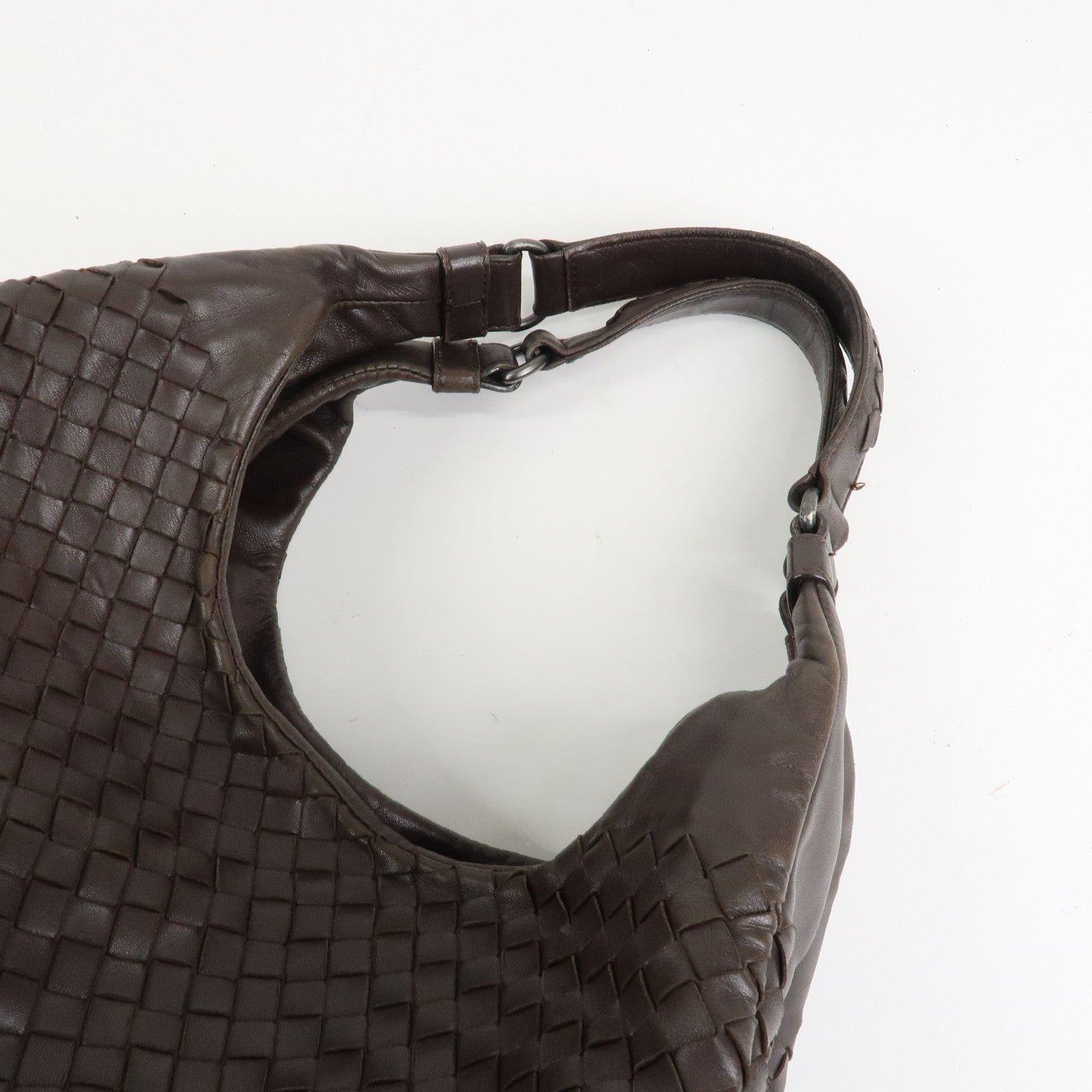 BOTTEGA VENETA Intrecciato Campana Medium Shoulder Bag 125787 Used