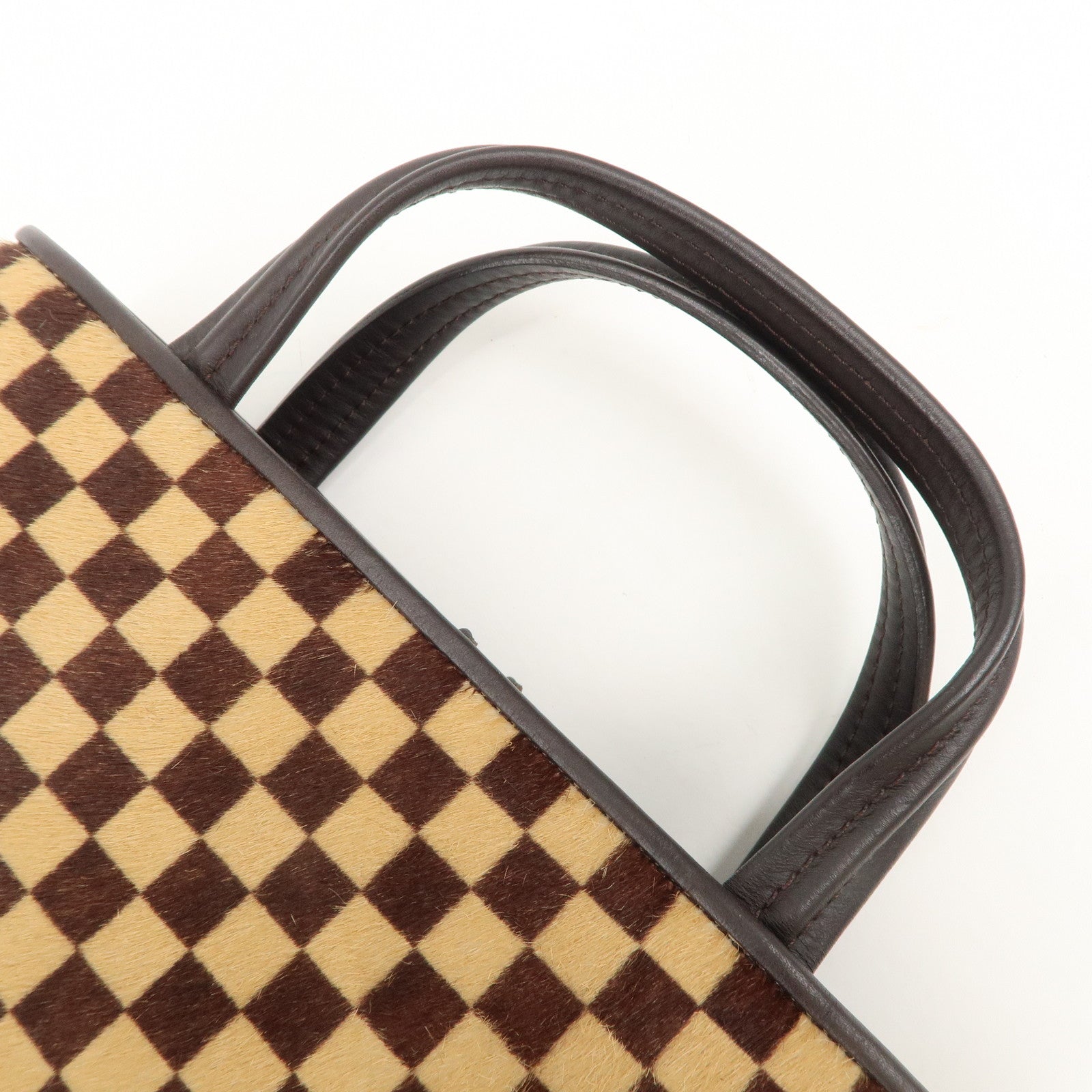 Louis Vuitton Damier Sauvage Impala Hand Bag Brown M92133