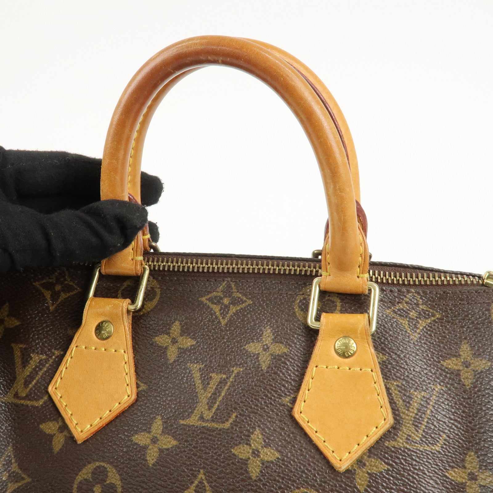 Louis Vuitton Monogram Speedy 25 Hand Bag Boston Bag M41528