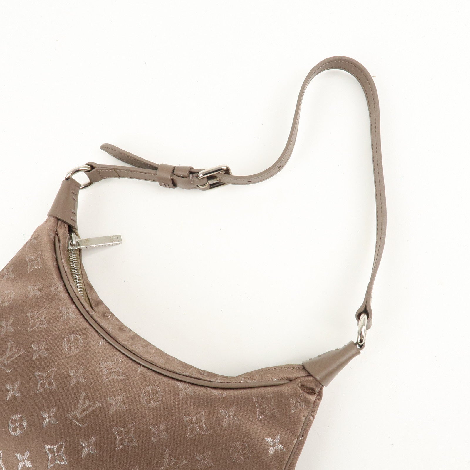 Louis Vuitton Monogram Satin Little Boulogne Hand Bag M92143 Used