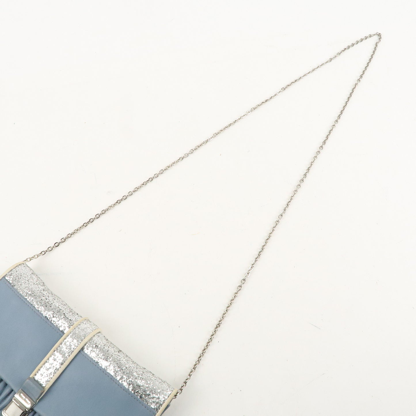 MIU MIU Matelasse Leather Sequin Chain Shoulder Bag 5NF001