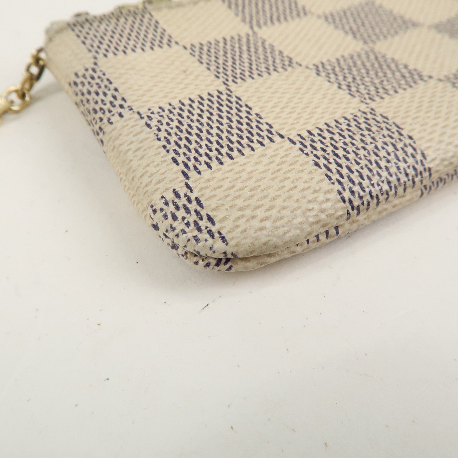 Louis Vuitton Damier Azur Pochette Cles Coin Case N62659