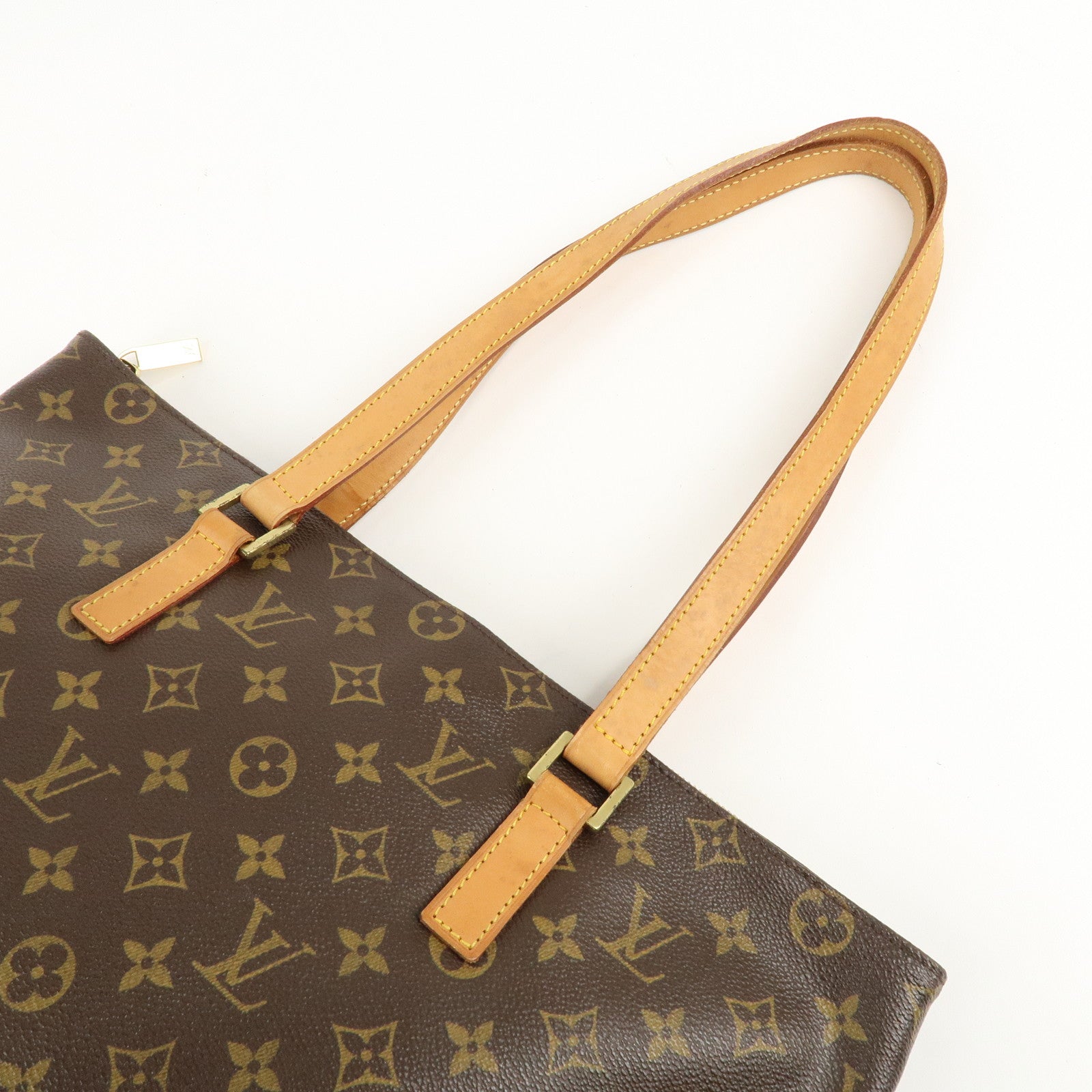 Louis Vuitton Monogram Cabas Mezzo Tote Bag Brown M51151 Used