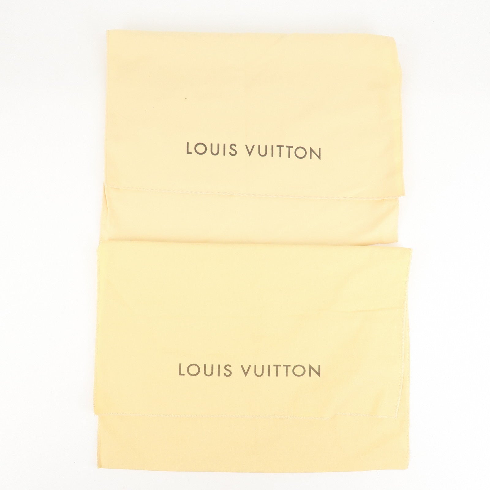 Louis Vuitton Set of 10 Dust Bag Storage Bag Flap New Style Beige