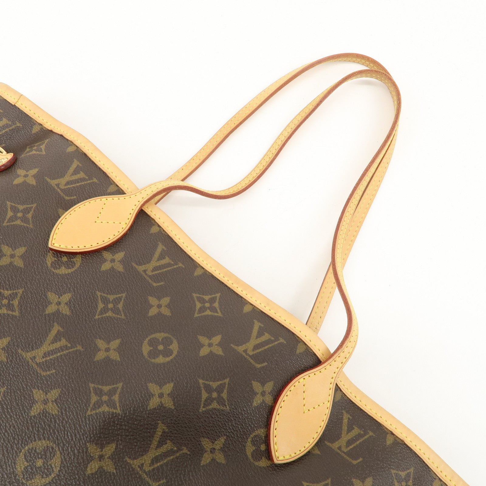 Louis Vuitton Monogram Neverfull MM Tote Bag Brown M40156 Used