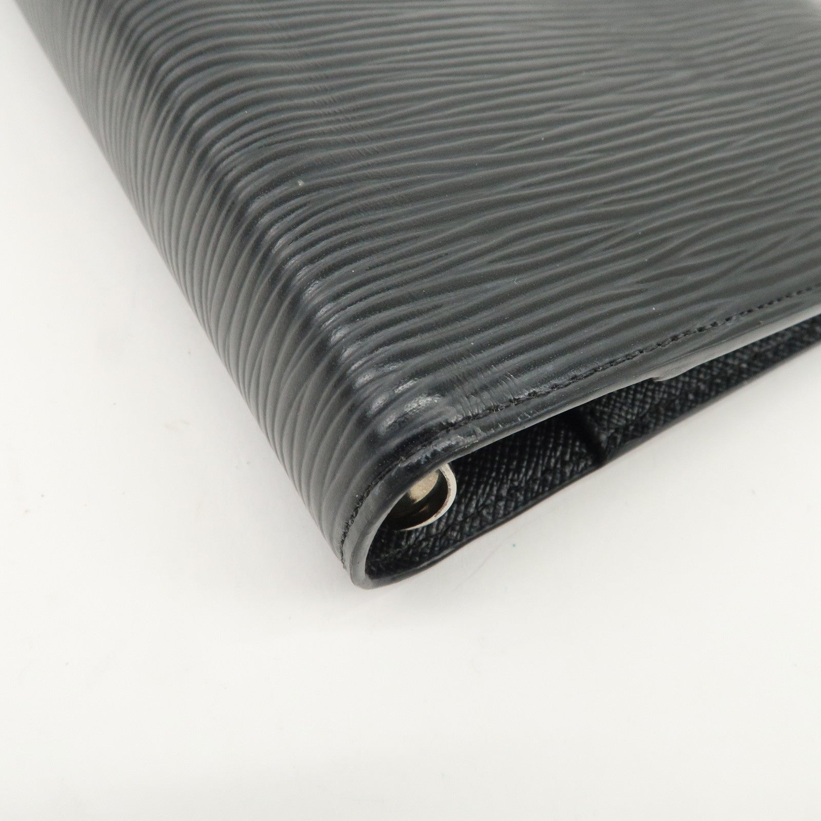 Louis Vuitton Epi Agenda MM Planner Cover Noir Black R20202