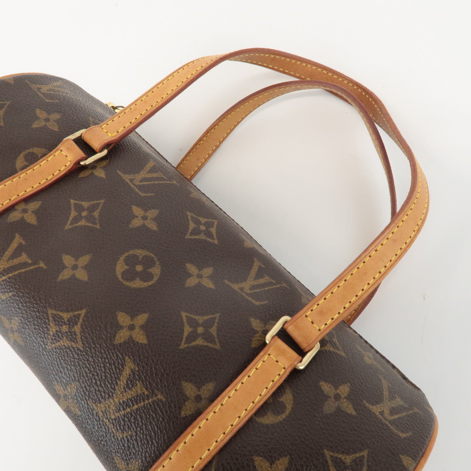 AuthLouis Vuitton Monogram Papillon 26 Hand Bag Brown New Style M51386