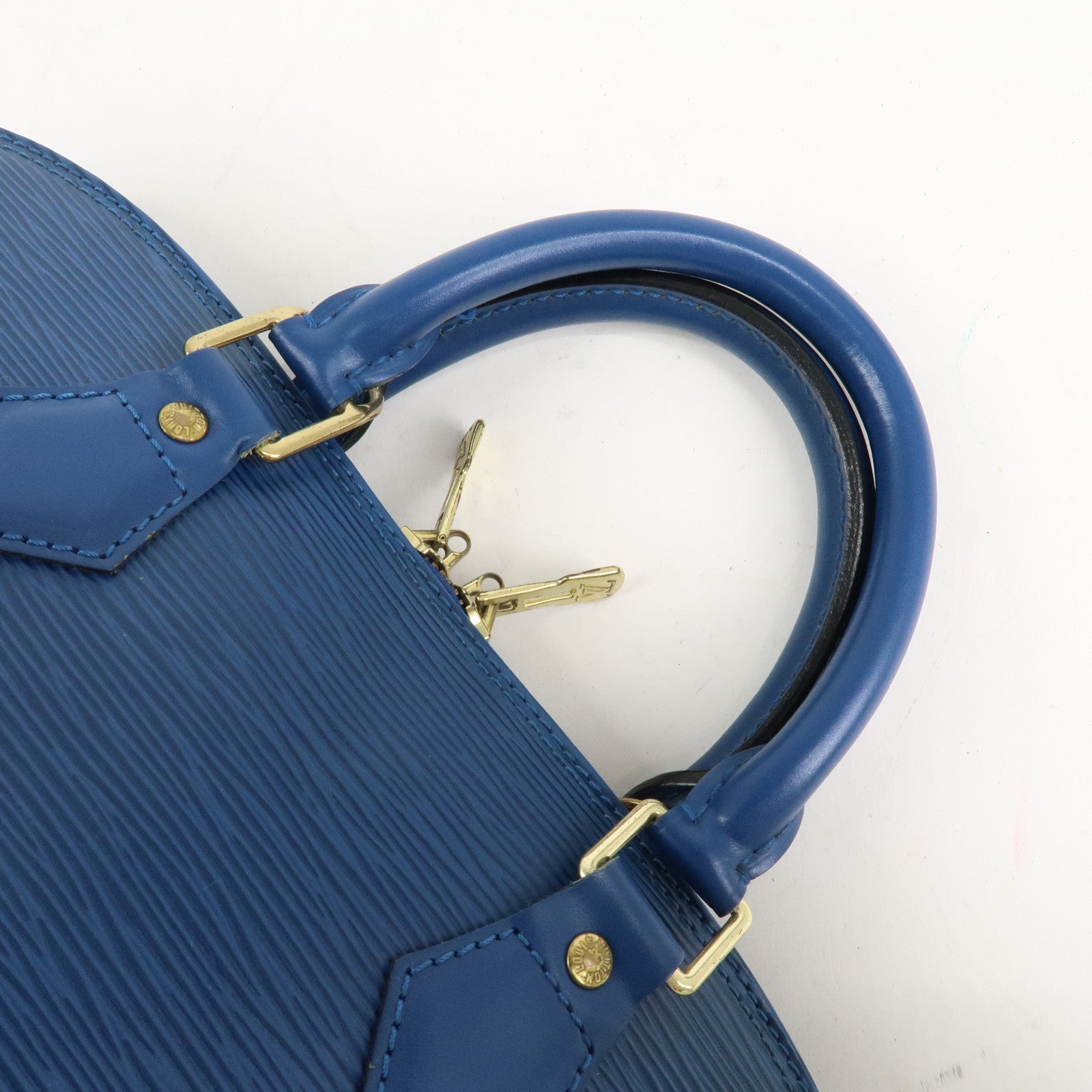 Louis Vuitton Epi Alma Hand Bag Toledo Blue M52145 Used