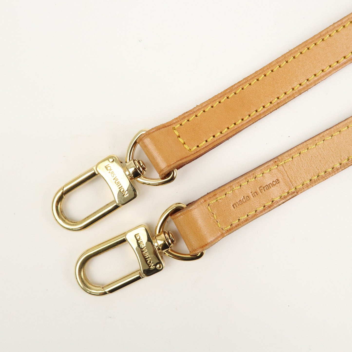 Louis Vuitton Nume Leather Shoulder Strap 120cm Beige J00144