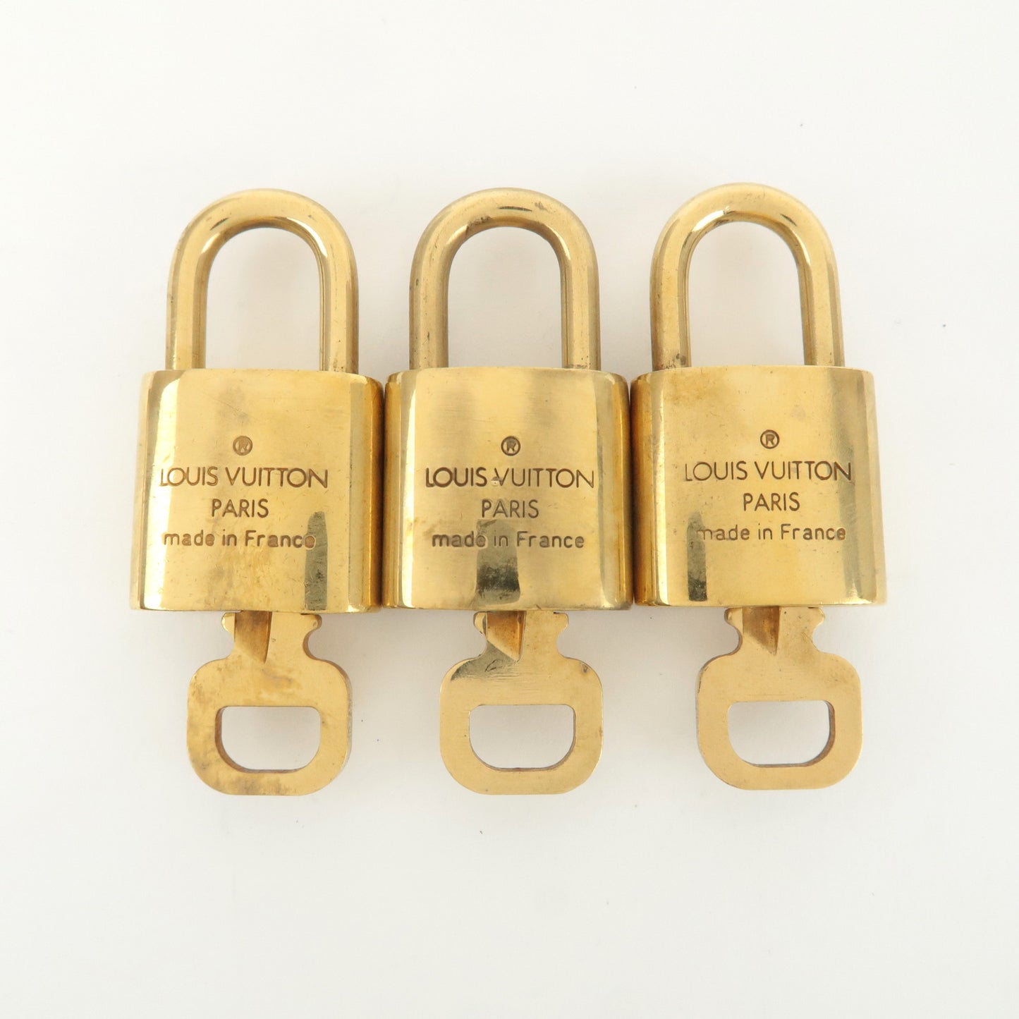 Louis Vuitton Set of 10 Lock & Key Cadena Key Lock Gold