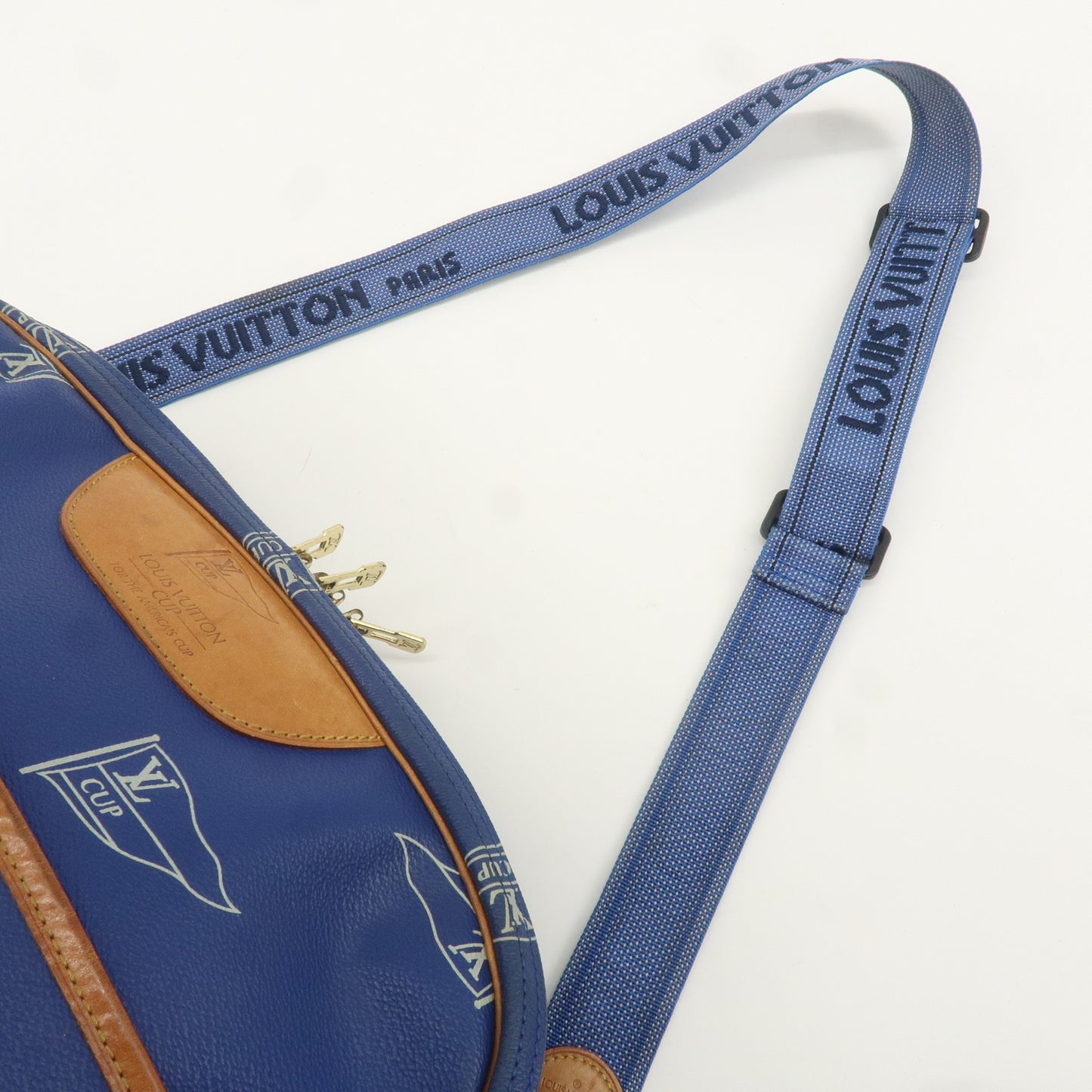 Louis Vuitton Sac Cowes LV Cup Monogram Shoulder Bag Blue M80008