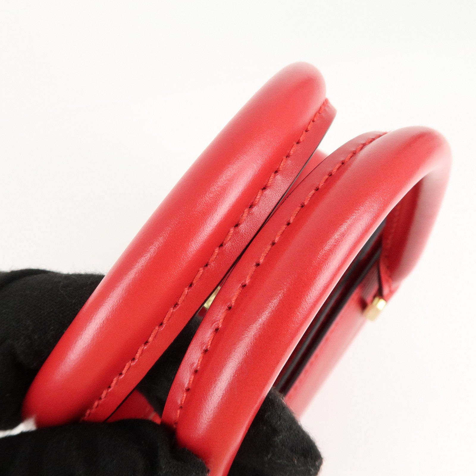 Louis Vuitton Epi Pont Neuf Hand Bag Castilian Red M52057 Used