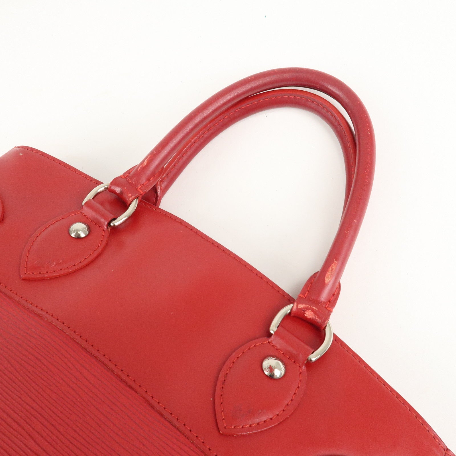 Louis Vuitton Epi Leather Passy PM Tote Bag Rouge M5926E Used