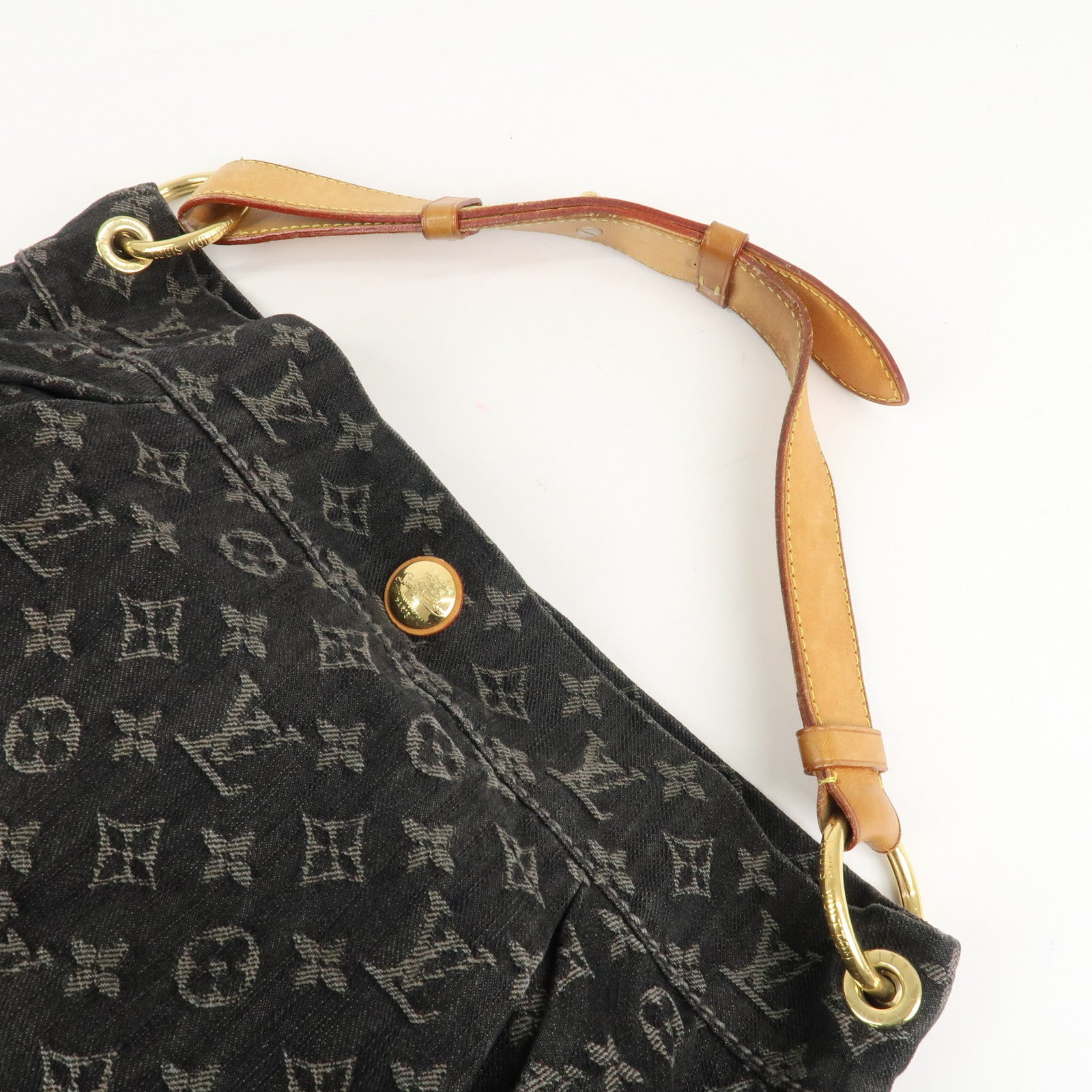 Louis Vuitton Monogram Denim Daily PM Shoulder Bag Noir M40494